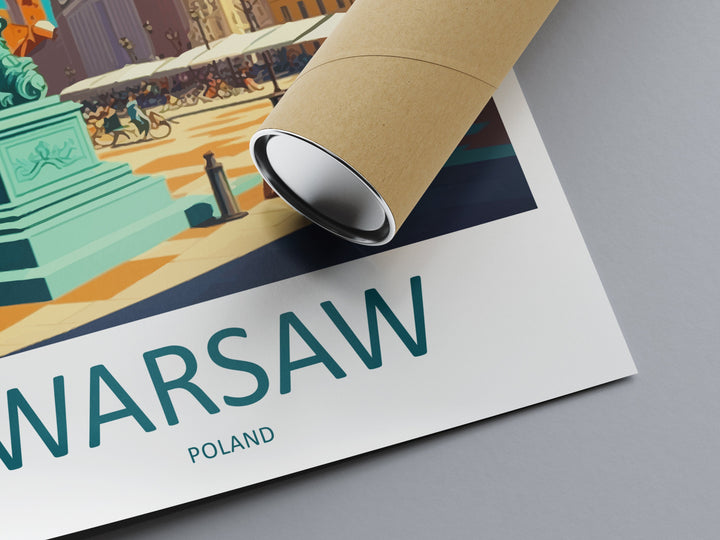 Warsaw Cityscape Print Warsaw Home Decor European City Art Print Warsaw Wall Art for Poland Enthusiast Gift Wall Hanging Warsaw Poland Decor