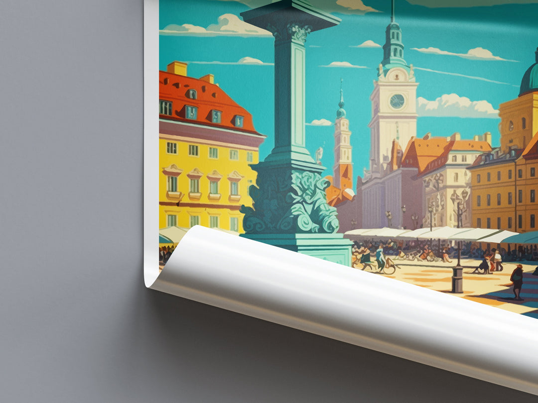 Warsaw Cityscape Print Warsaw Home Decor European City Art Print Warsaw Wall Art for Poland Enthusiast Gift Wall Hanging Warsaw Poland Decor