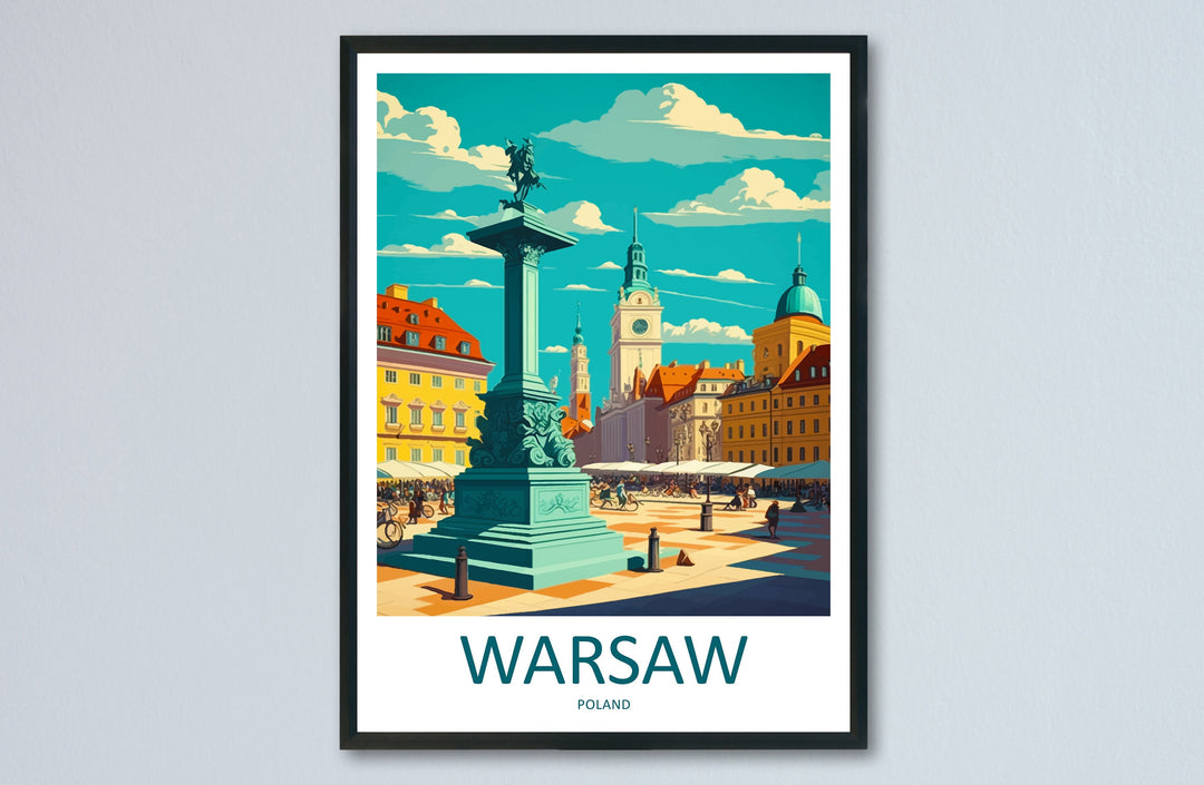 Warsaw Cityscape Print Warsaw Home Decor European City Art Print Warsaw Wall Art for Poland Enthusiast Gift Wall Hanging Warsaw Poland Decor