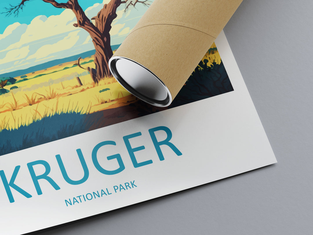 Kruger National Park Travel Print Wall Art Kruger National Park Wall Hanging Home Décor Kruger National Park Gift Art Lovers South Africa