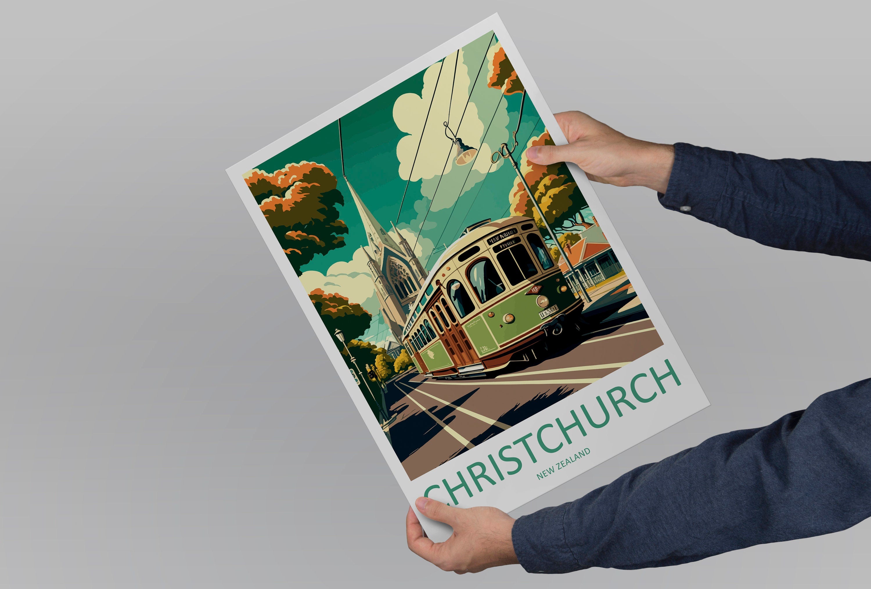 Christchurch Travel Print