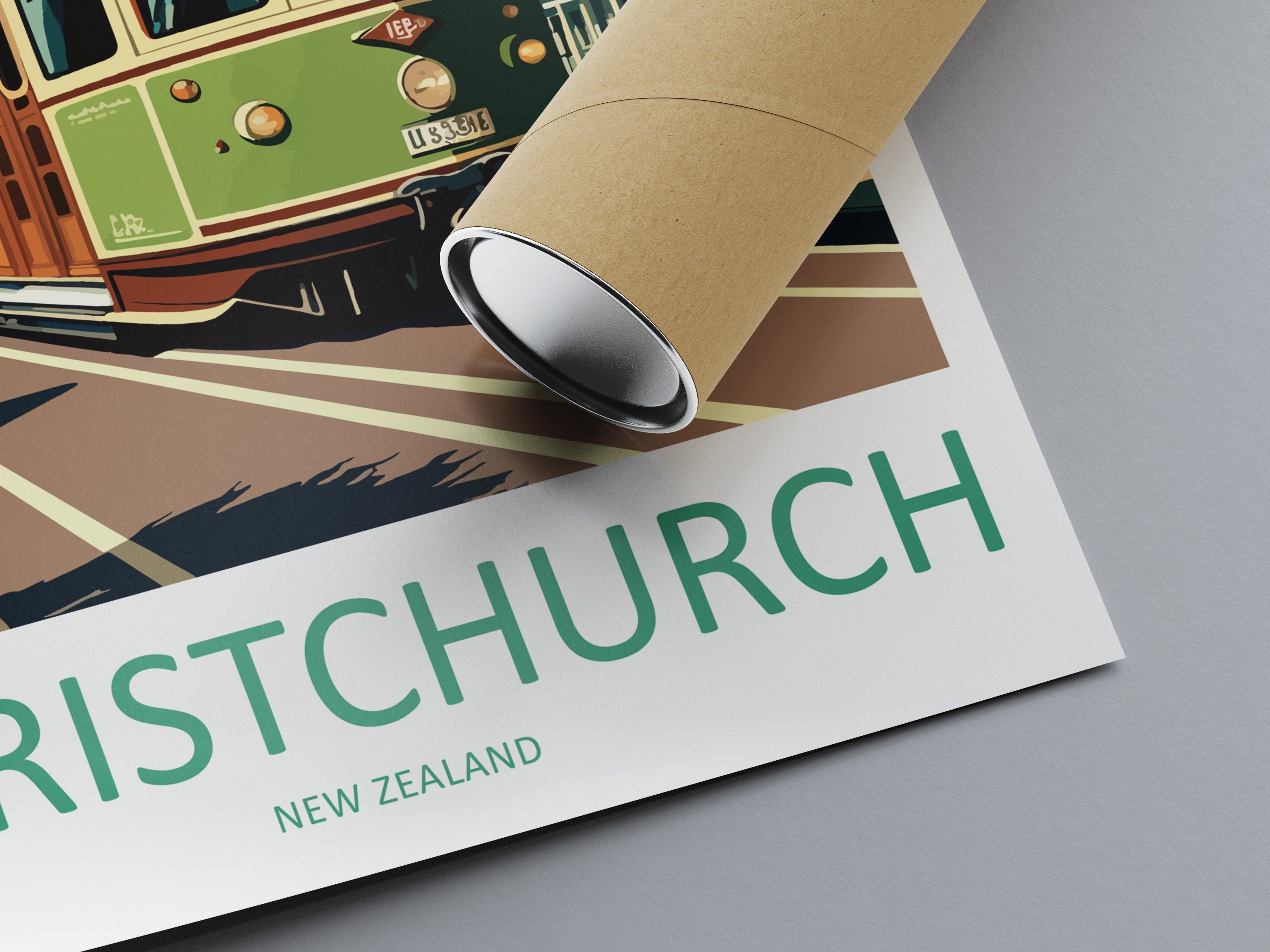 Christchurch Travel Print