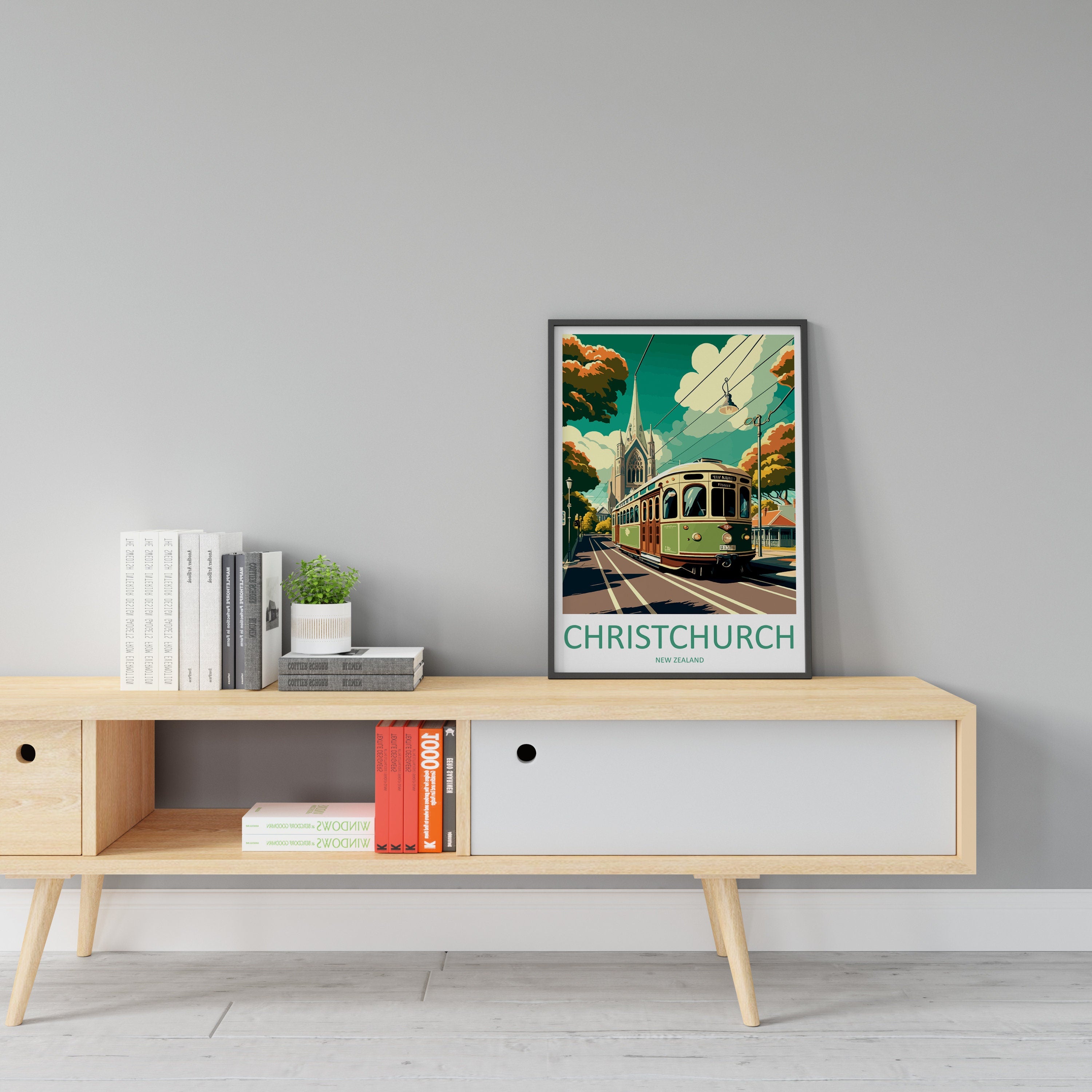 Christchurch Travel Print