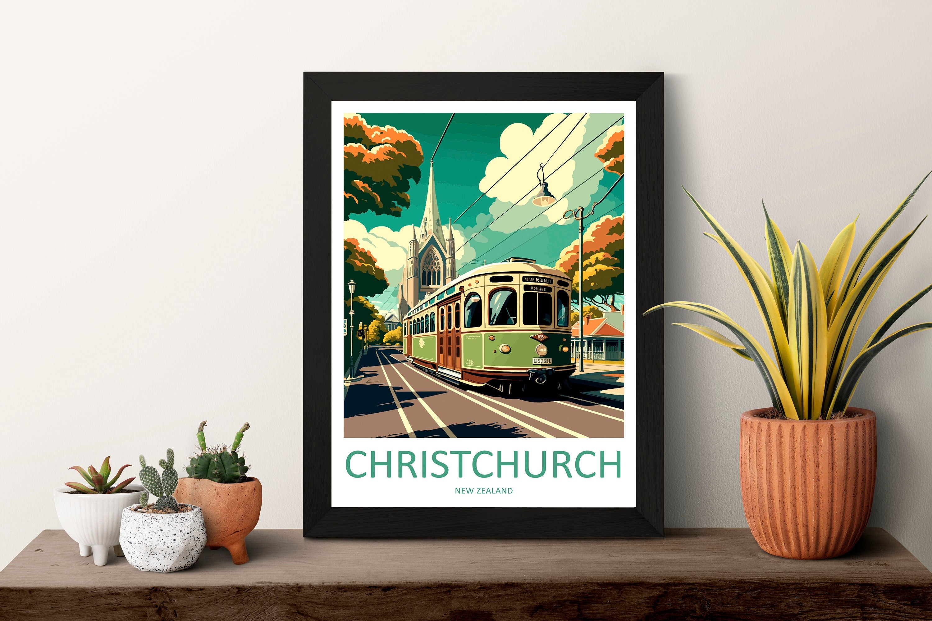 Christchurch Travel Print