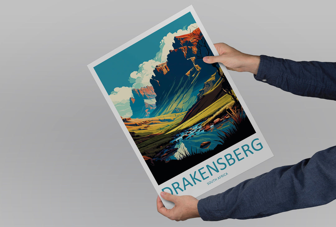 Drakensberg Travel Print Wall Art Drakensberg Wall Hanging Home Décor Drakensberg Gift Lovers South Africa Art Print Drakensberg