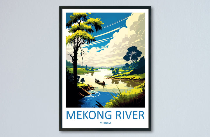 Mekong River Travel Print Wall Art Mekong River Wall Hanging Home Décor Mekong River Gift Art Lovers Vietnam Art Lover Gift Mekong River Art
