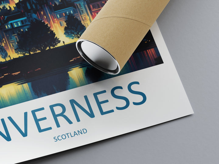 Inverness Cityscape Print Inverness Home Decor European City Art Print Inverness Wall Art Scotland Enthusiast Gift Wall Hanging Inverness
