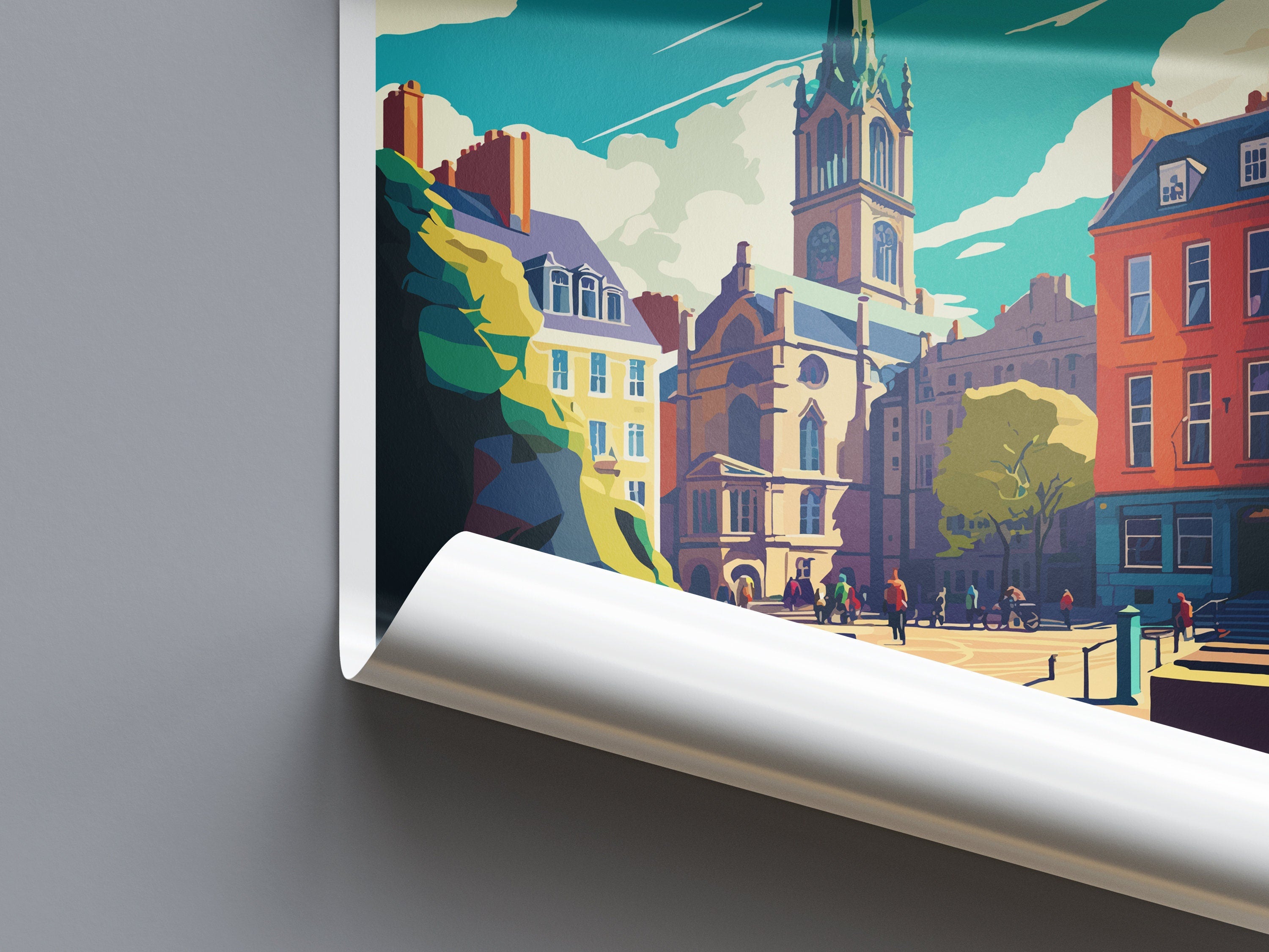 Aberdeen Print Aberdeen Home Décor Scotland City Art Print Aberdeen