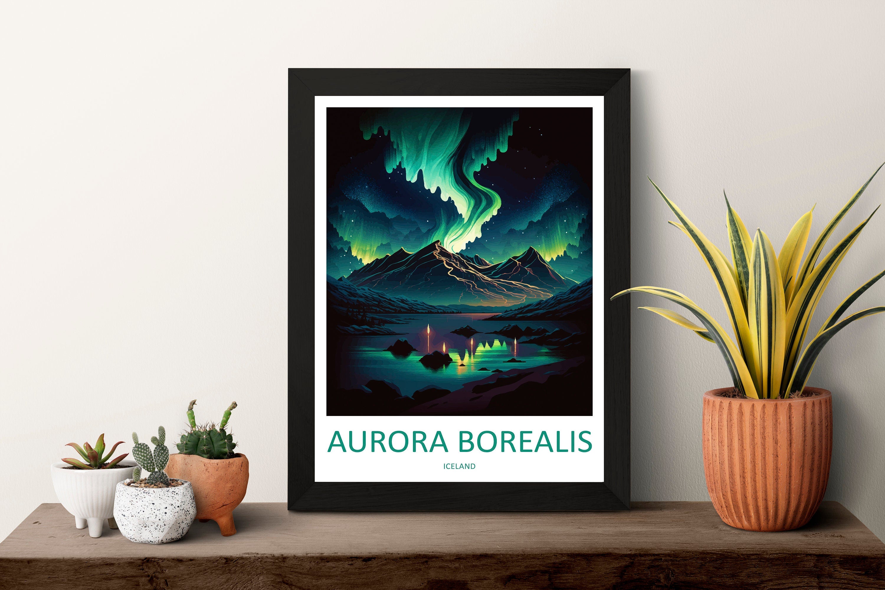 Northern Lights Travel Print