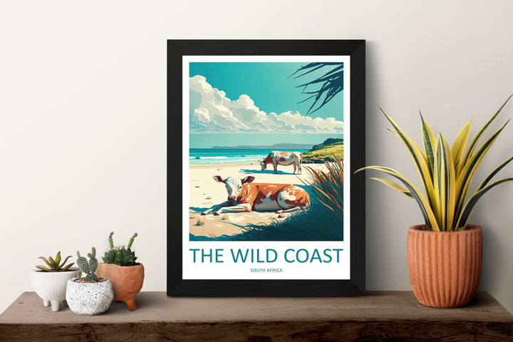 The Wild Coast Travel Print Wall Art The Wild Coast Wall Hanging Home Décor The Wild Coast Gift Lovers South Africa Art Print The Wild Coast