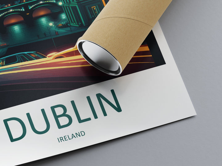 Dublin Skyline Print Dublin Home Decor Skyline City Art Print Dublin Wall Art for Ireland Enthusiast Gift Wall Hanging Dublin Ireland Print