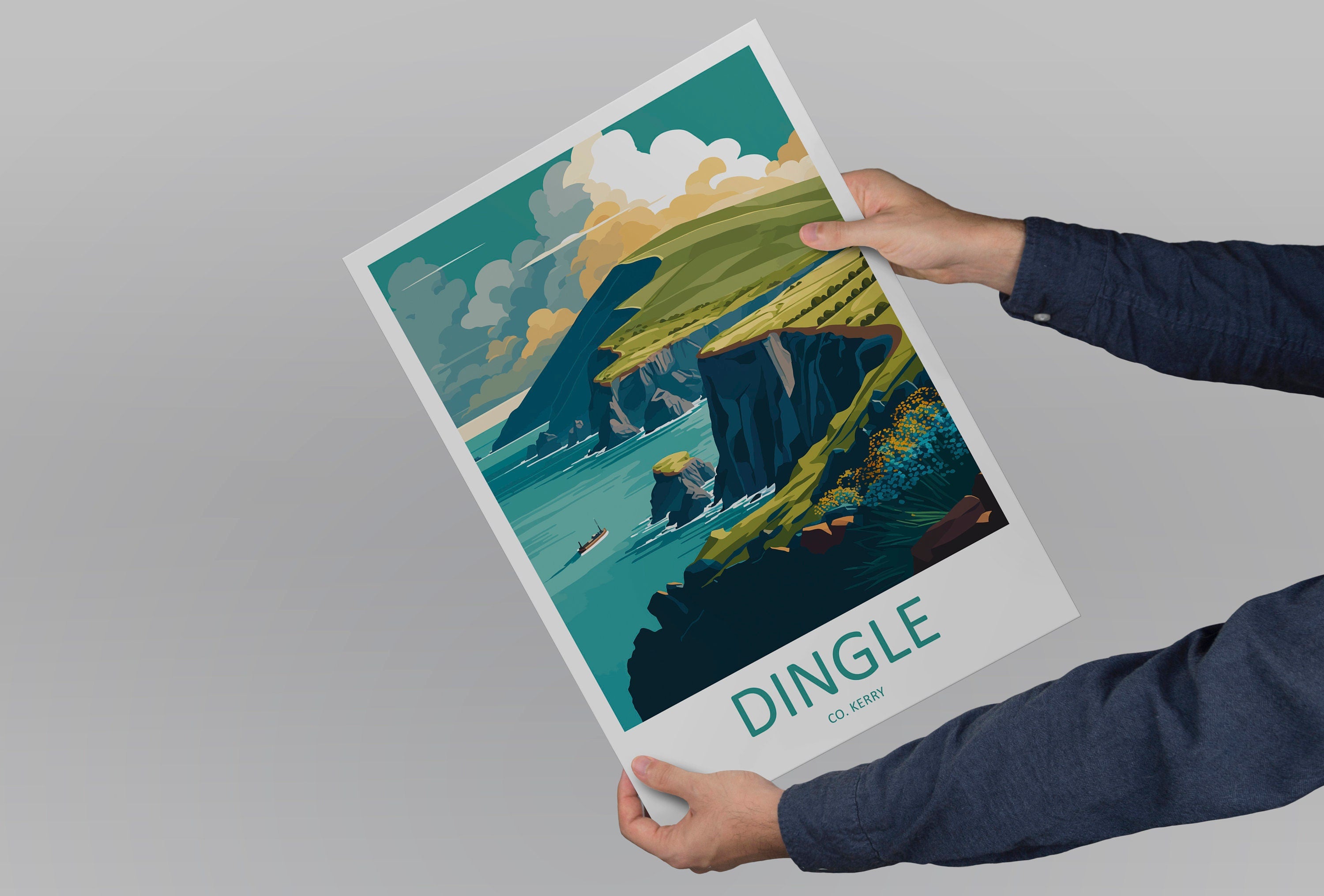 Dingle Peninsula Print Dingle Peninsula Home Decor Landscape Art Print Dingle Peninsula