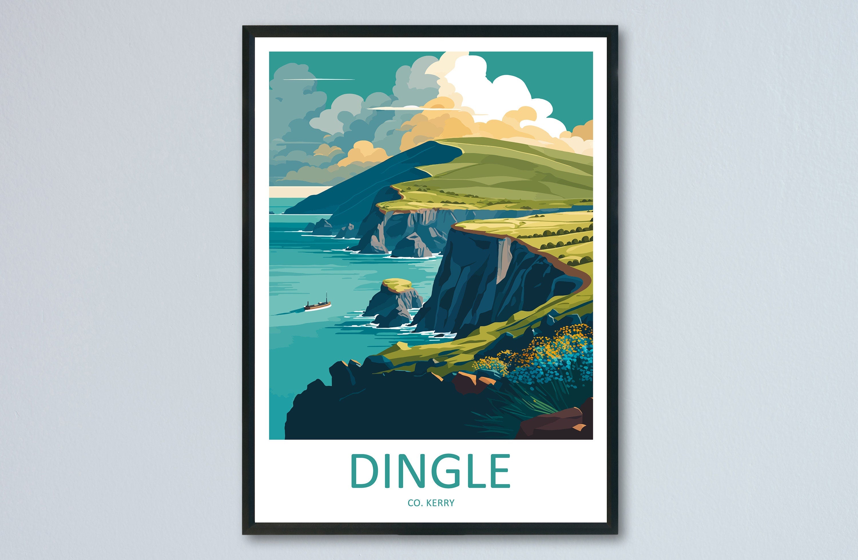 Dingle Peninsula Print Dingle Peninsula Home Decor Landscape Art Print Dingle Peninsula