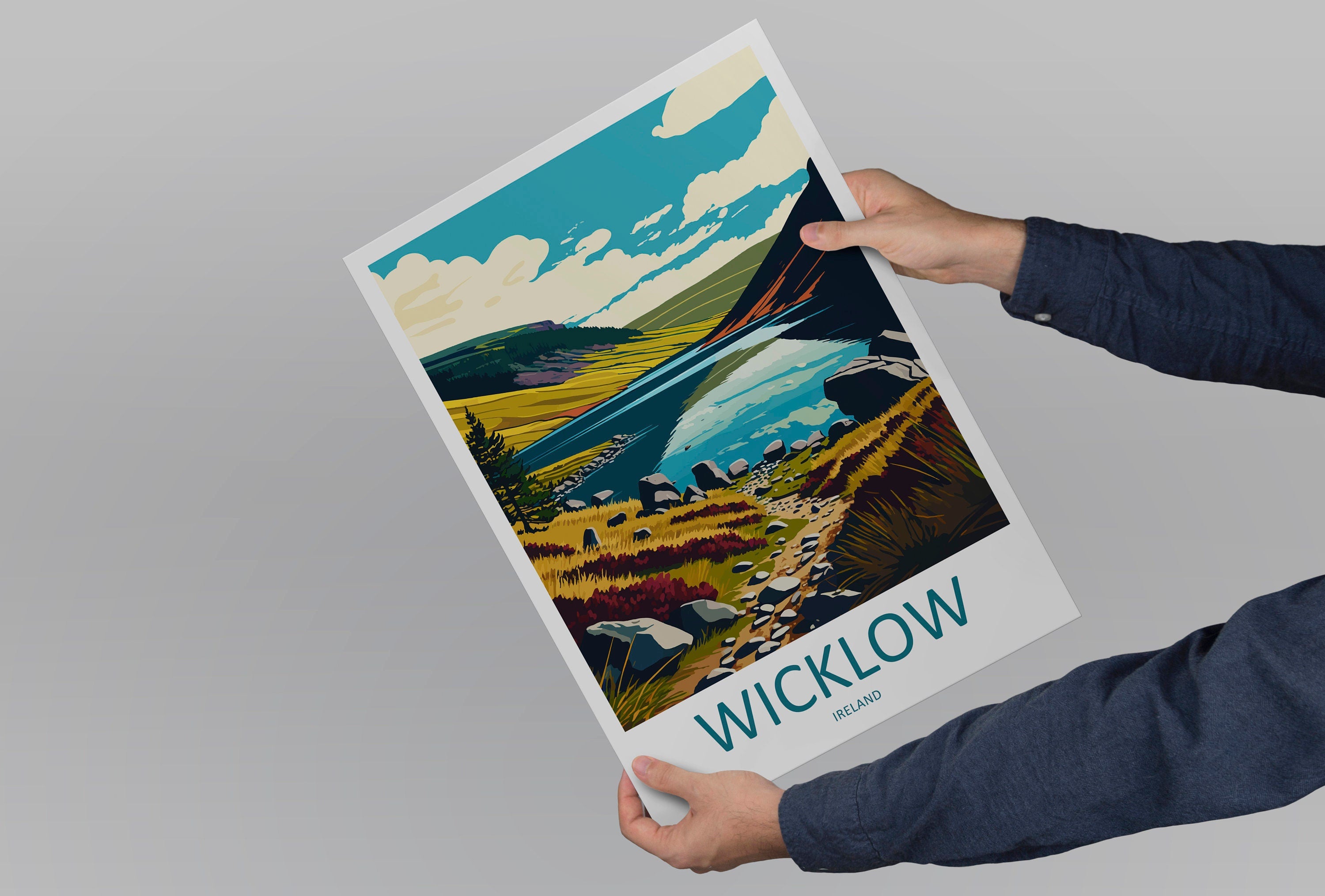 Wicklow Mountains Print Wicklow Home Decor Landscape Art Print Wicklow