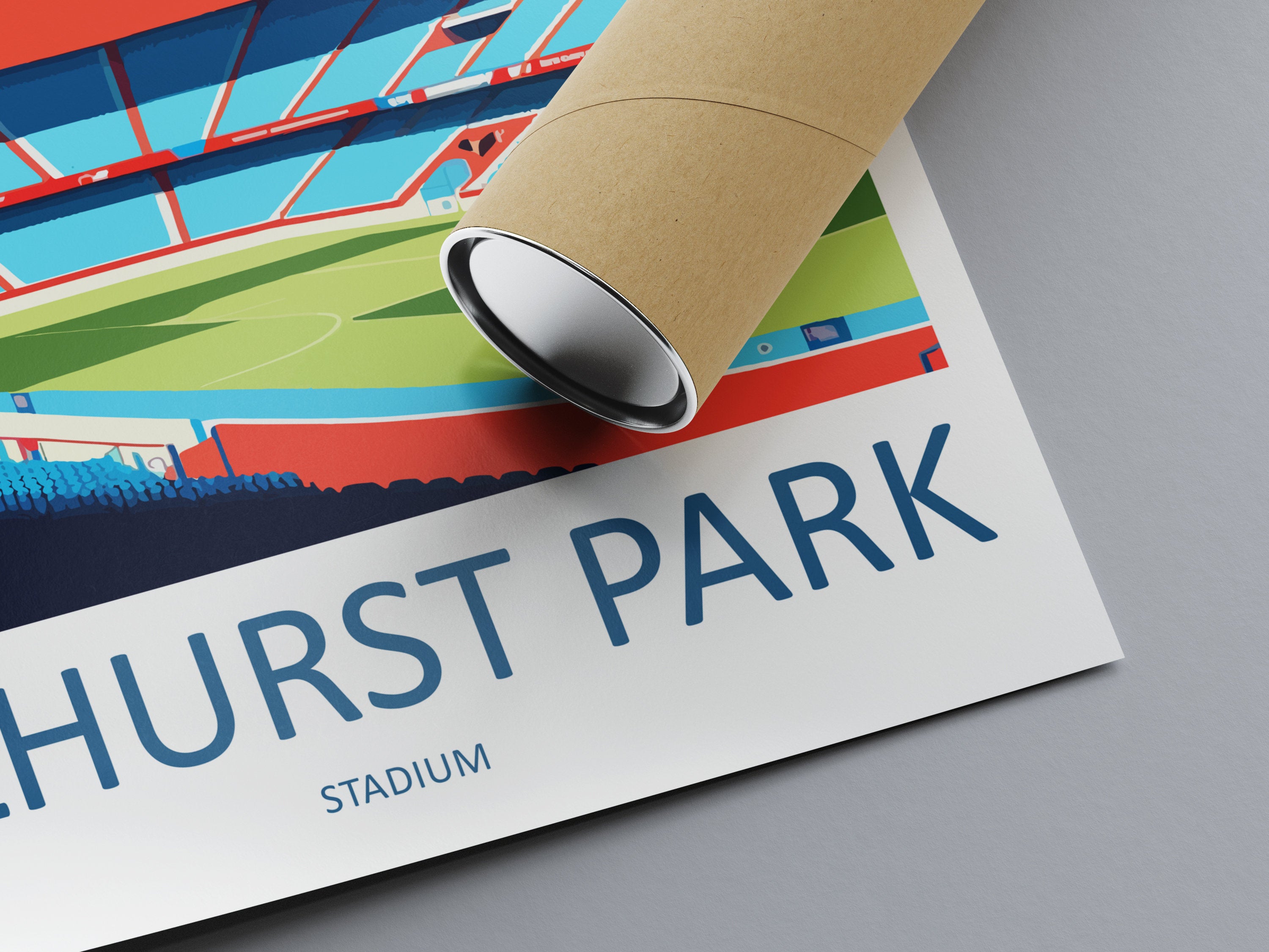 Selhurst Park Stadium Print Selhurst Park Home Décor Art Print Crystal Palace