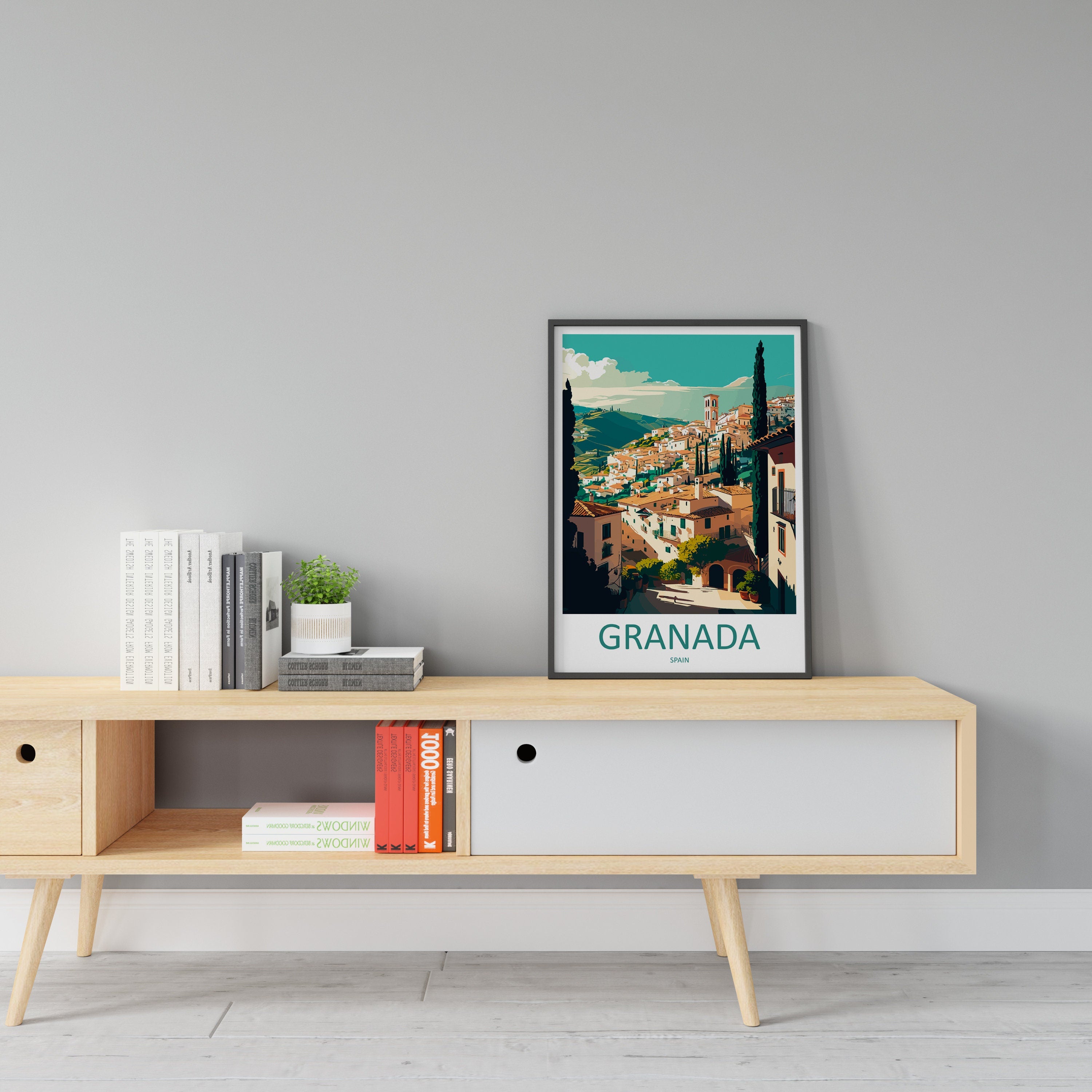 Granada Travel Print