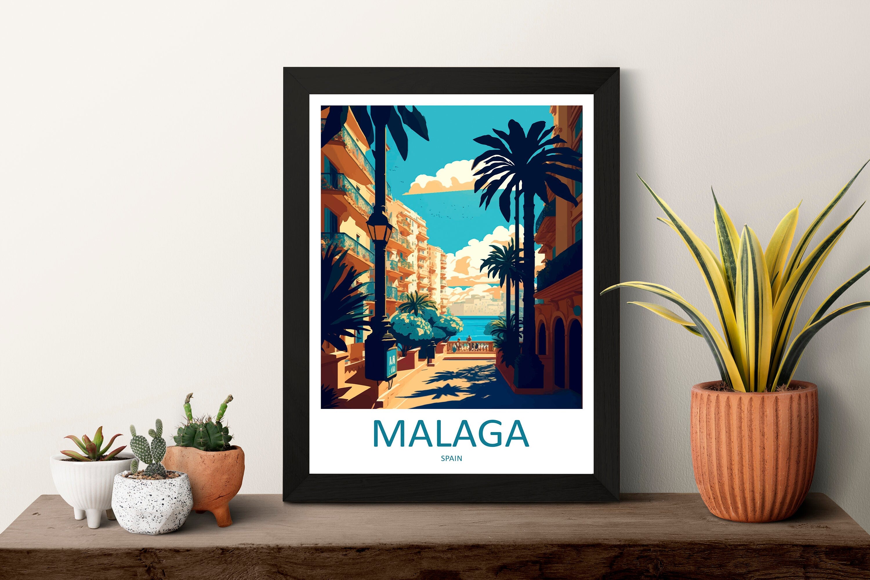 Malaga Travel Print