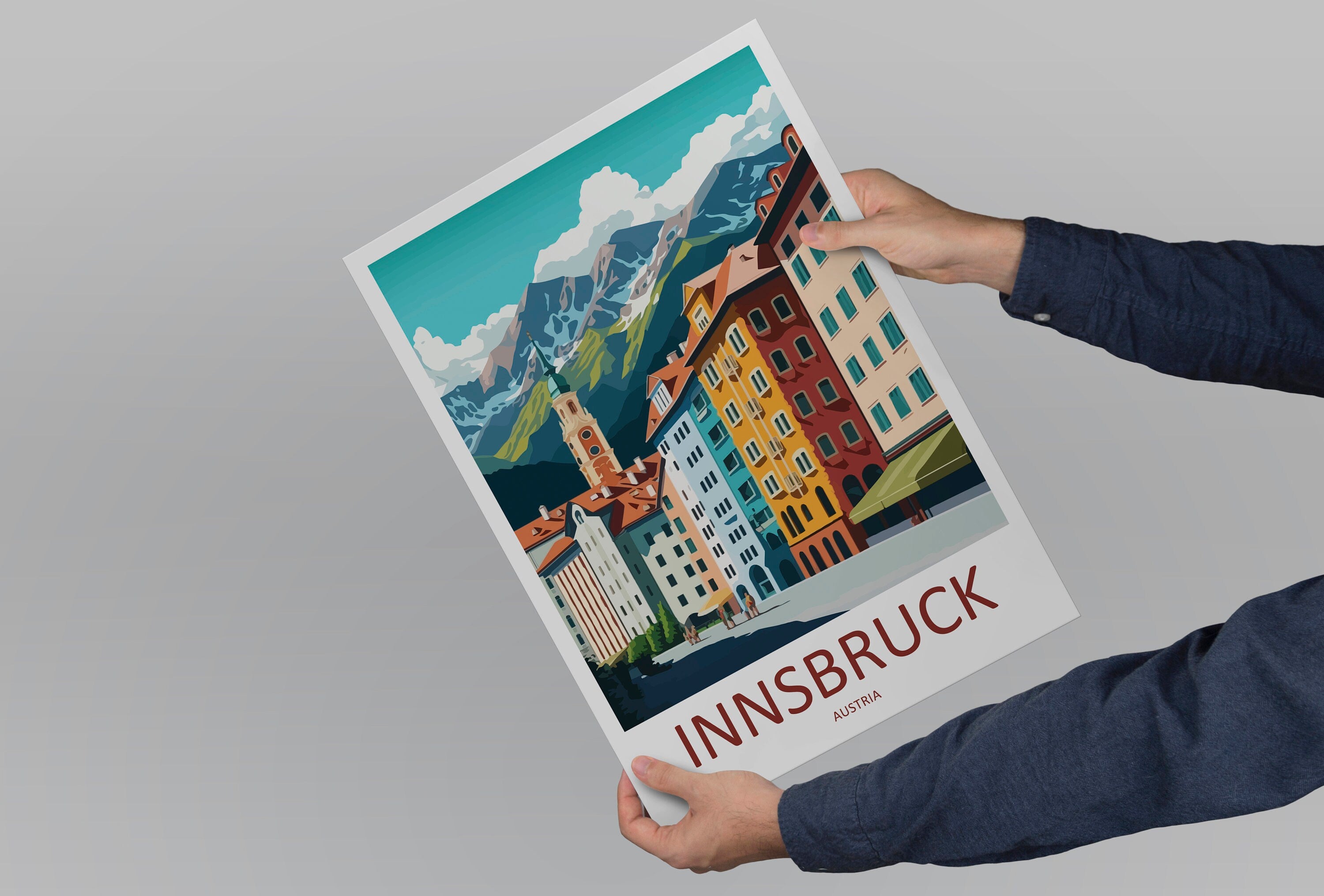 Innsbruck Print Innsbruck Home Decor Landscape Art Print Innsbruck