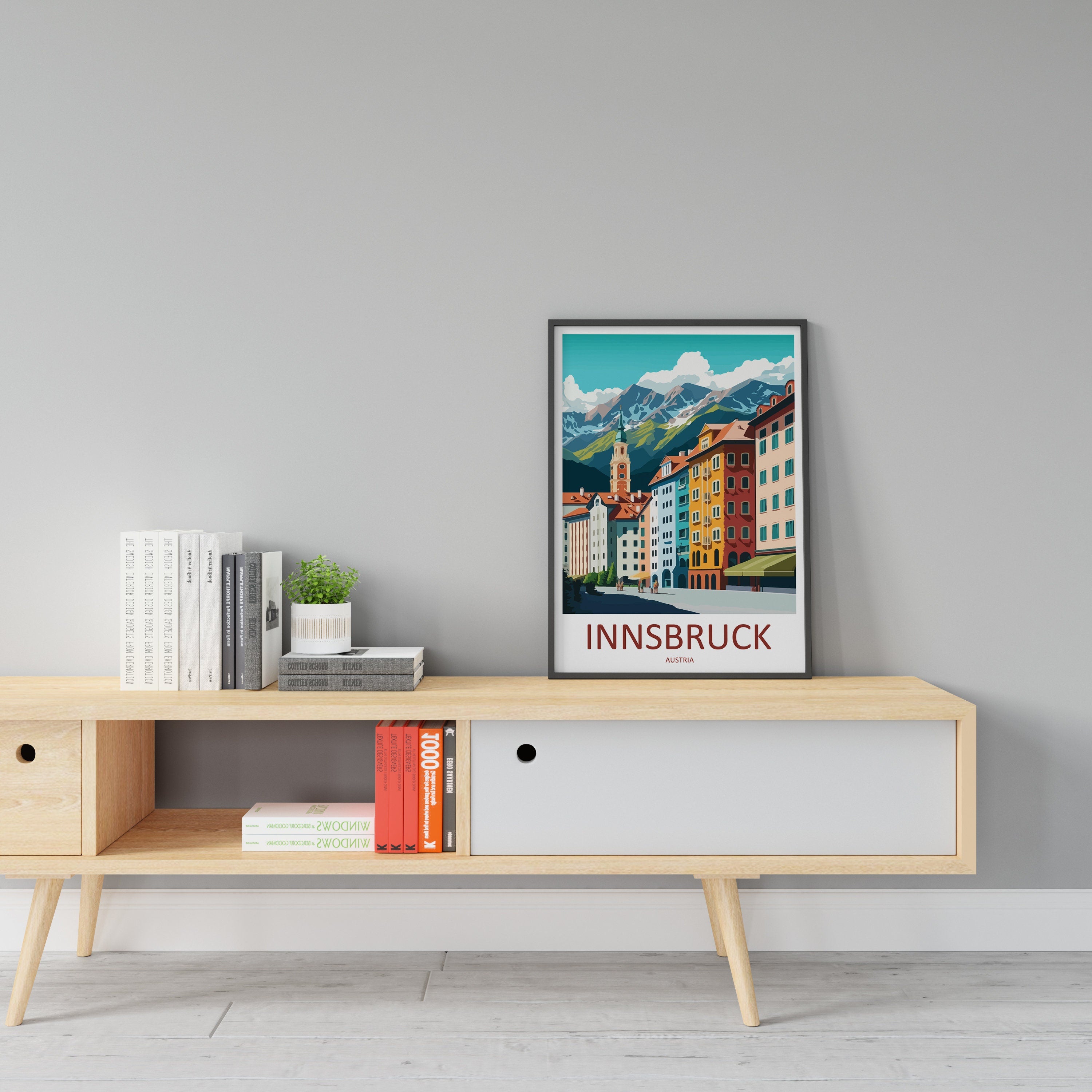 Innsbruck Print Innsbruck Home Decor Landscape Art Print Innsbruck