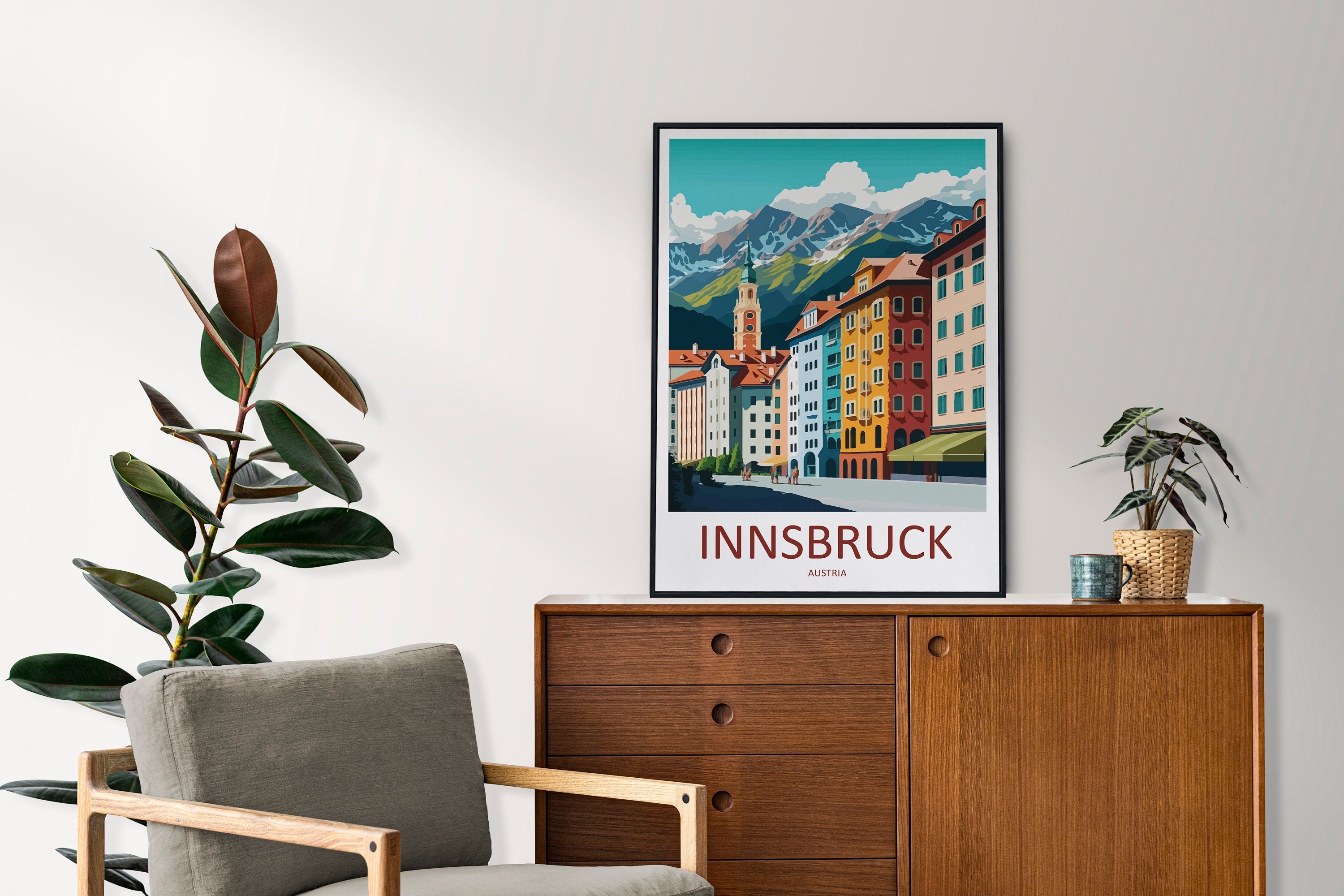 Innsbruck Print Innsbruck Home Decor Landscape Art Print Innsbruck