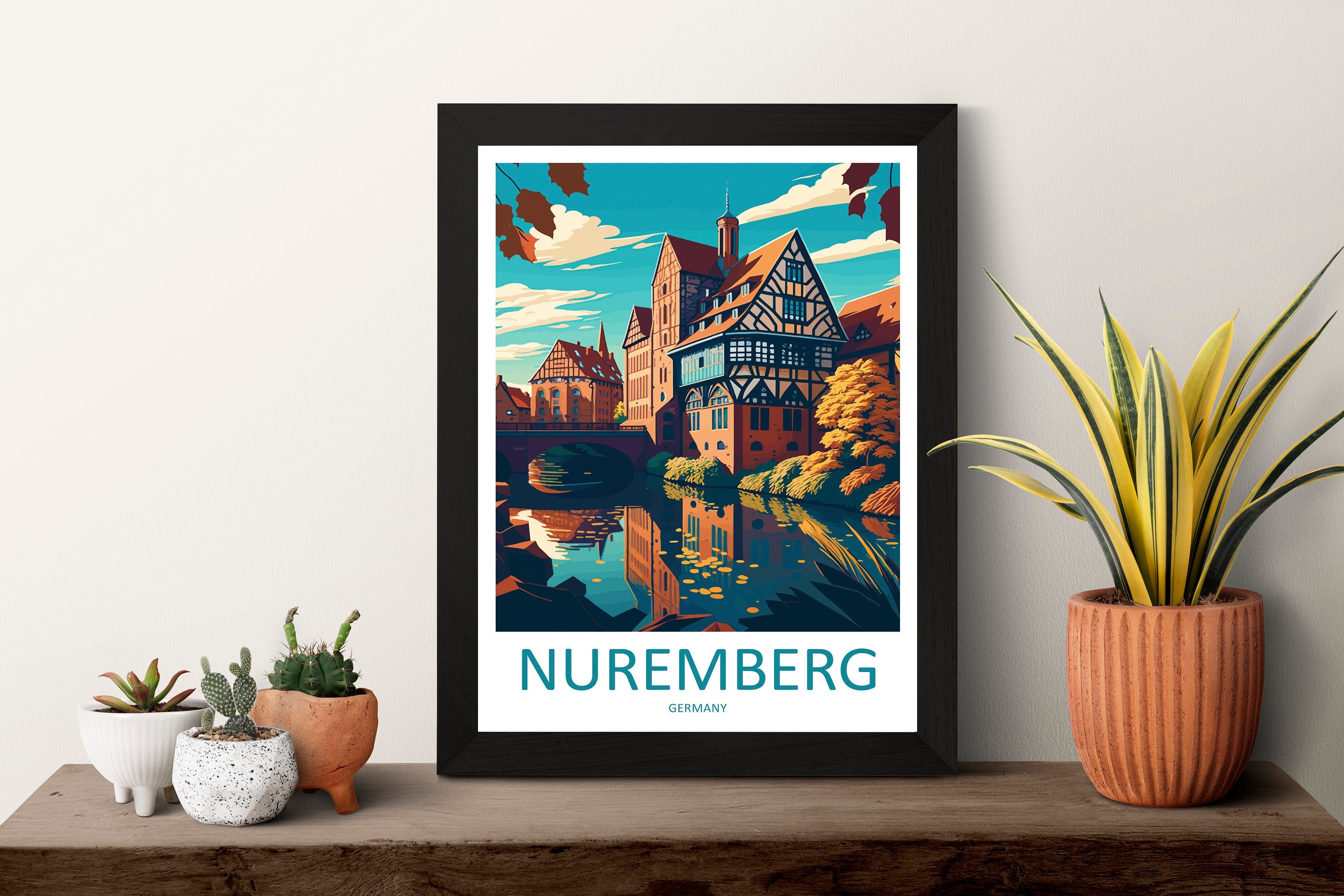 Nuremberg Travel Print