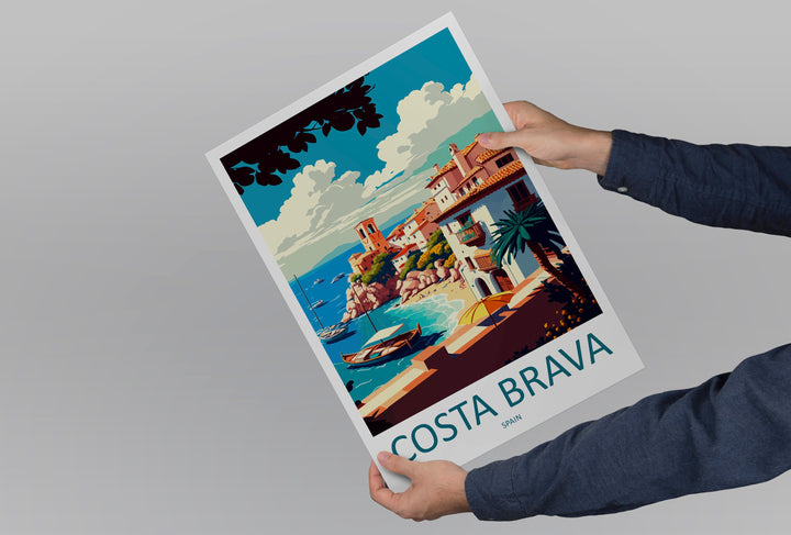 Costa Brava Travel Print Wall Art Costa Brava Wall Hanging Home Décor Costa Brava Gift Art Lovers Spain Art Lover Gift Costa Brava Art Print