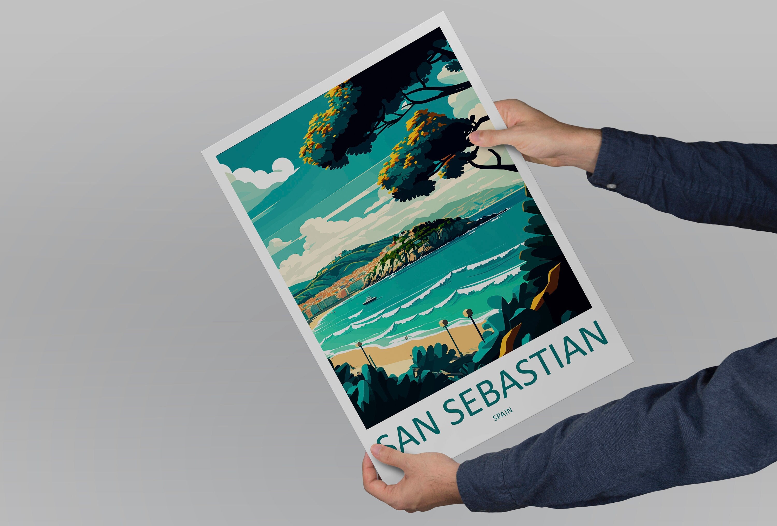 San Sebastian Travel Print