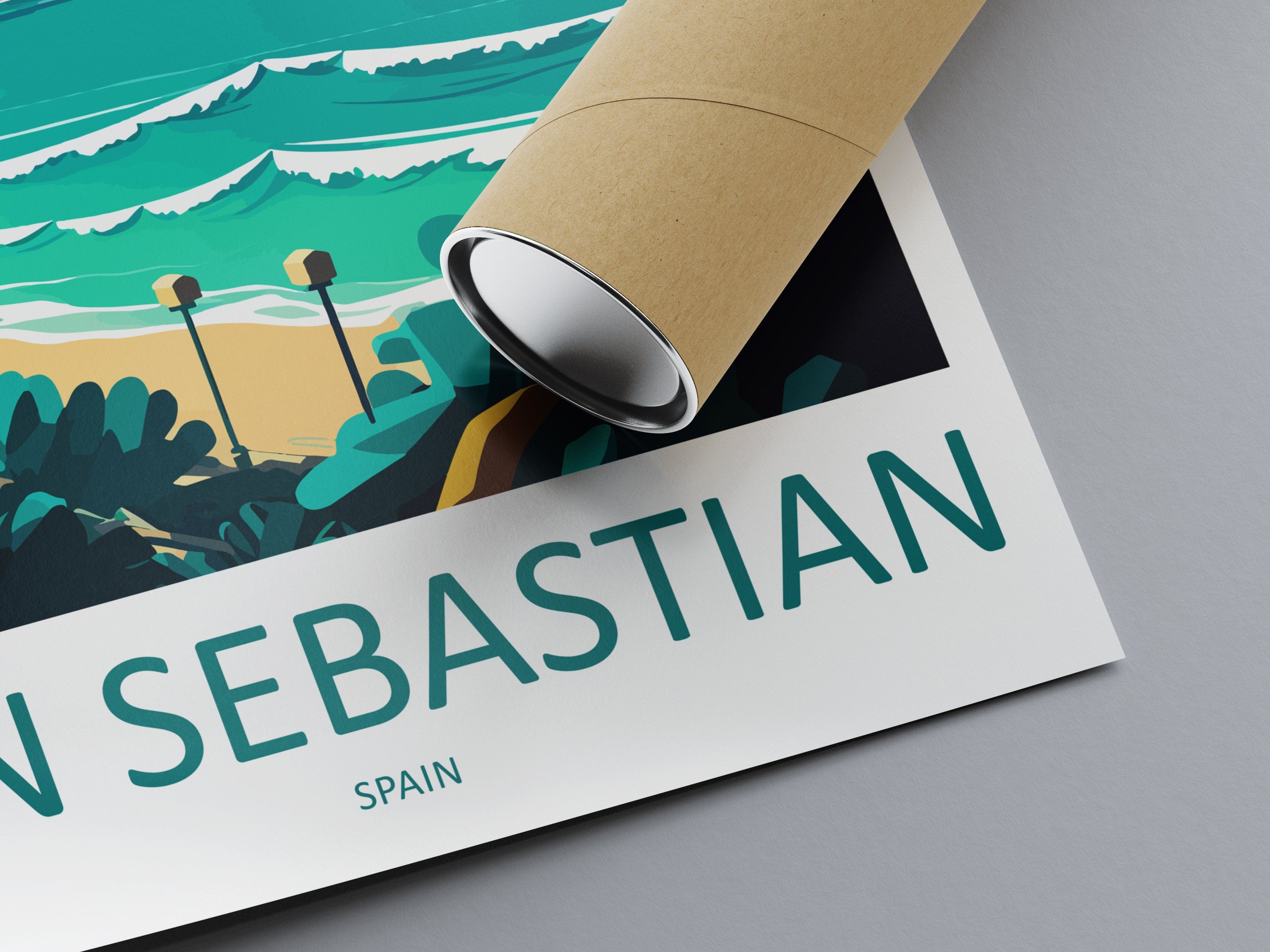 San Sebastian Travel Print