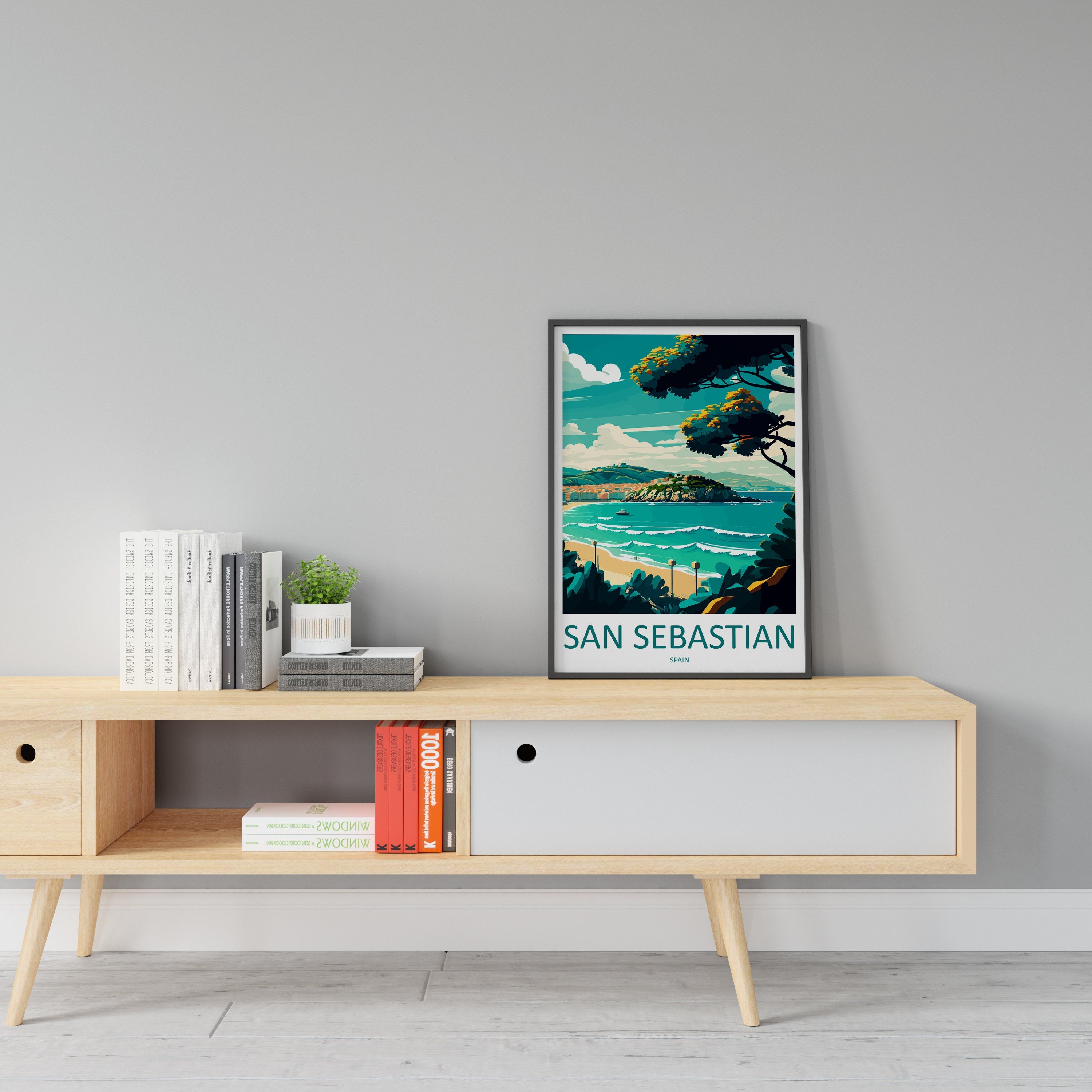 San Sebastian Travel Print