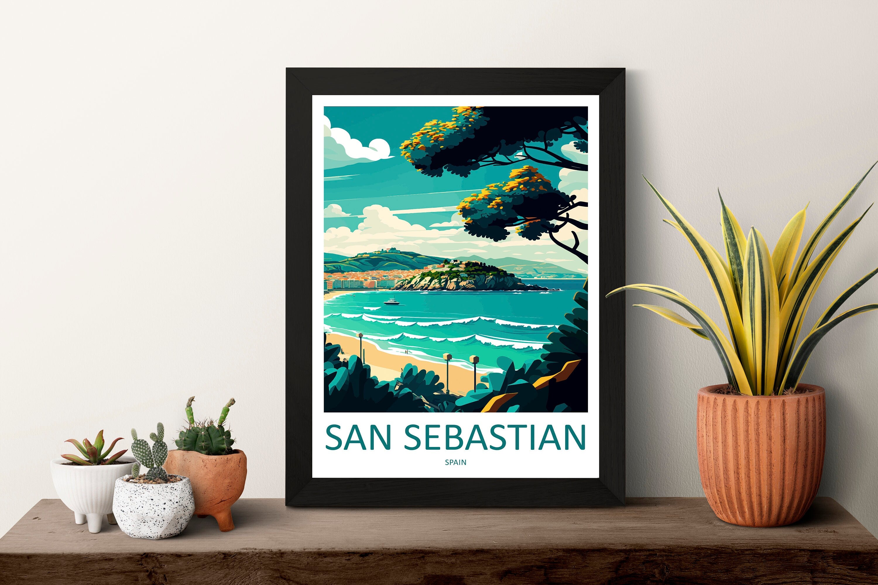 San Sebastian Travel Print