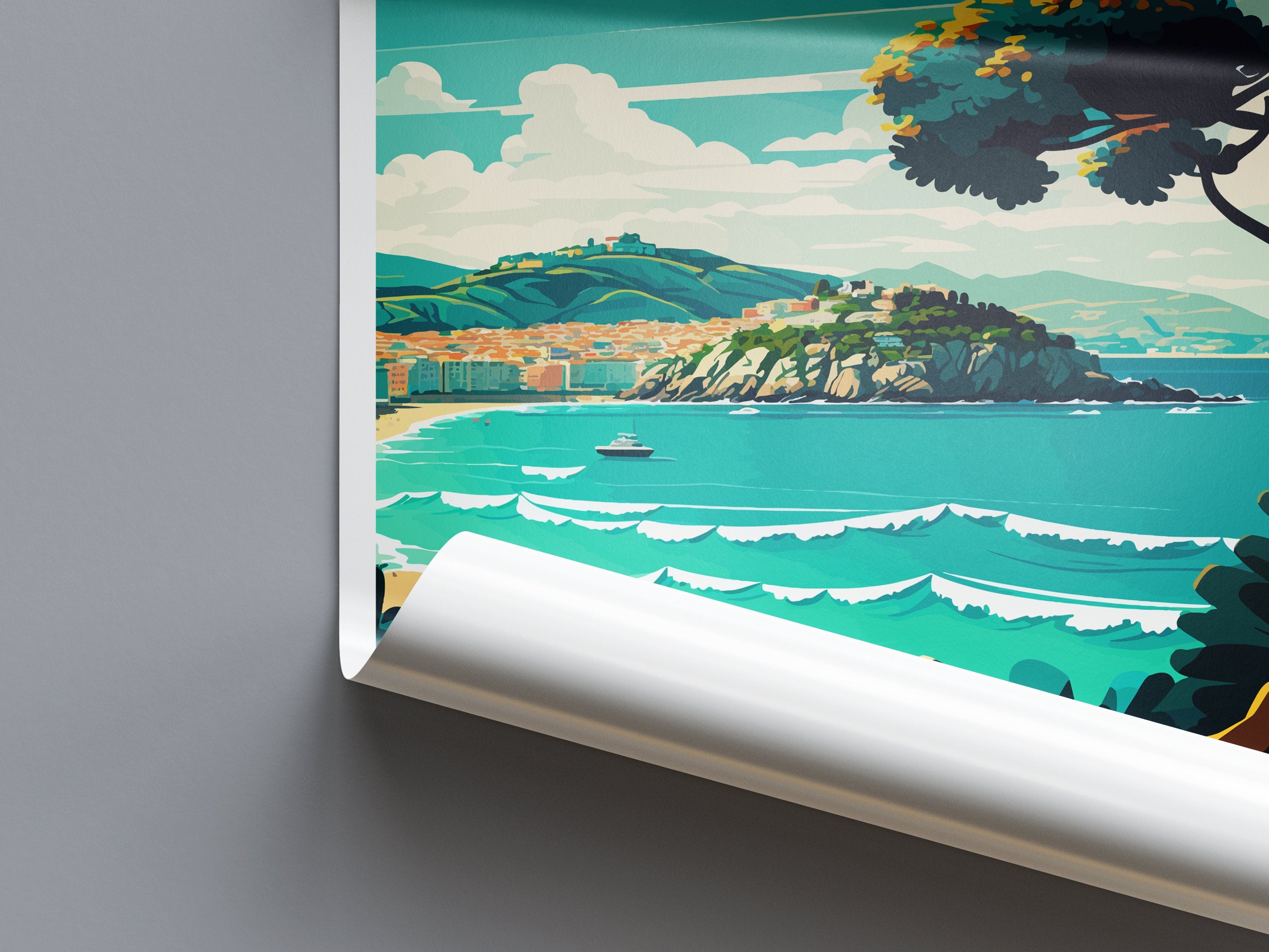 San Sebastian Travel Print