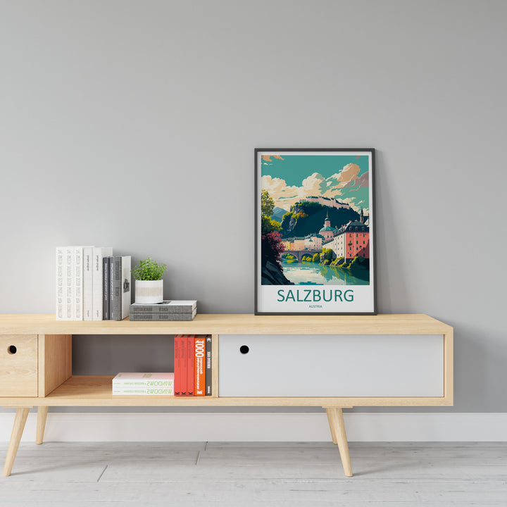 Salzburg Print Salzburg Home Décor Cityscape Art Print Salzburg Wall Art for Travel Enthusiast Gift Wall Hanging Salzburg Austria Poster Art