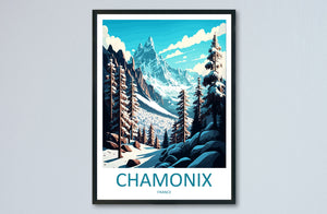 Chamonix Travel Print