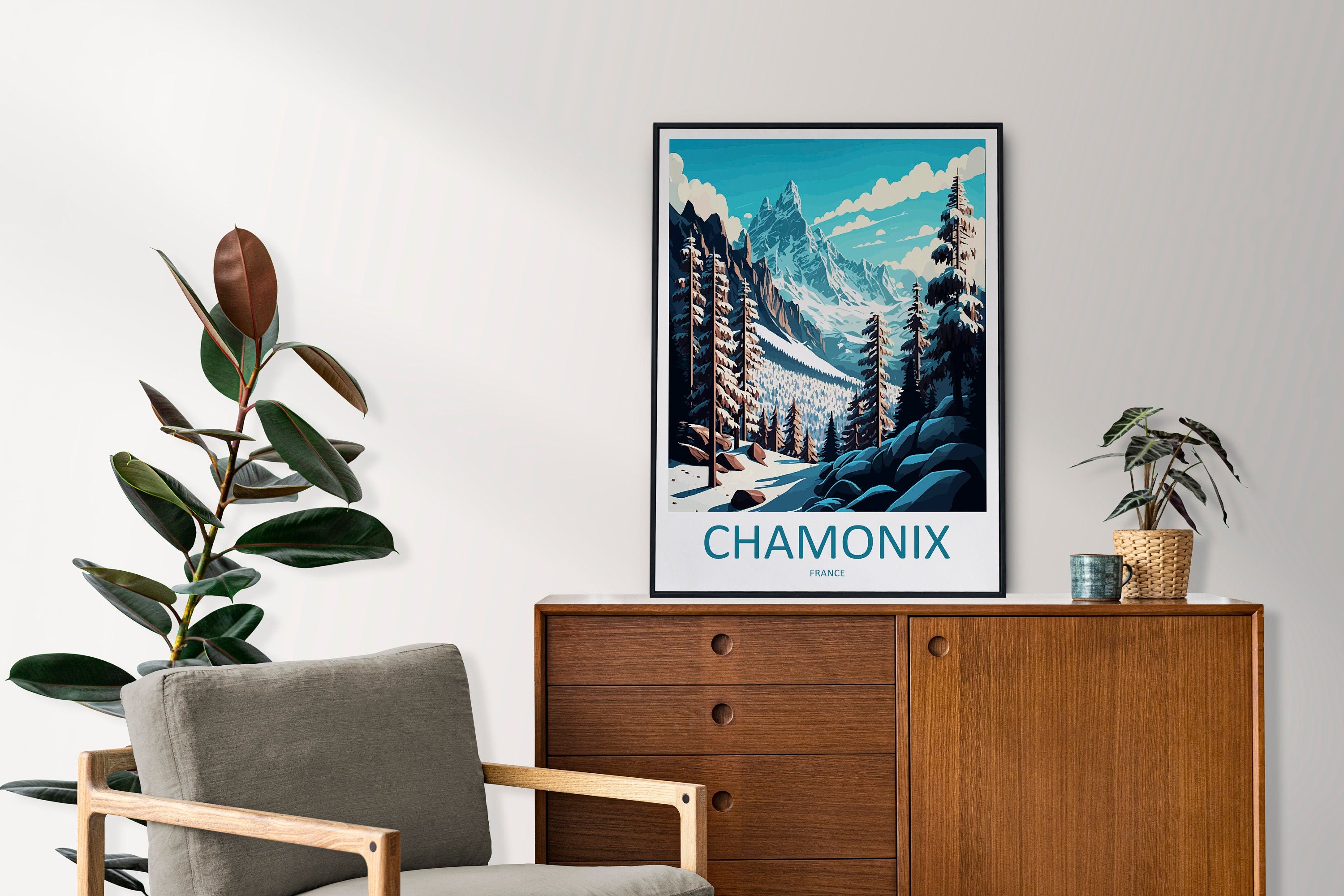 Chamonix Travel Print