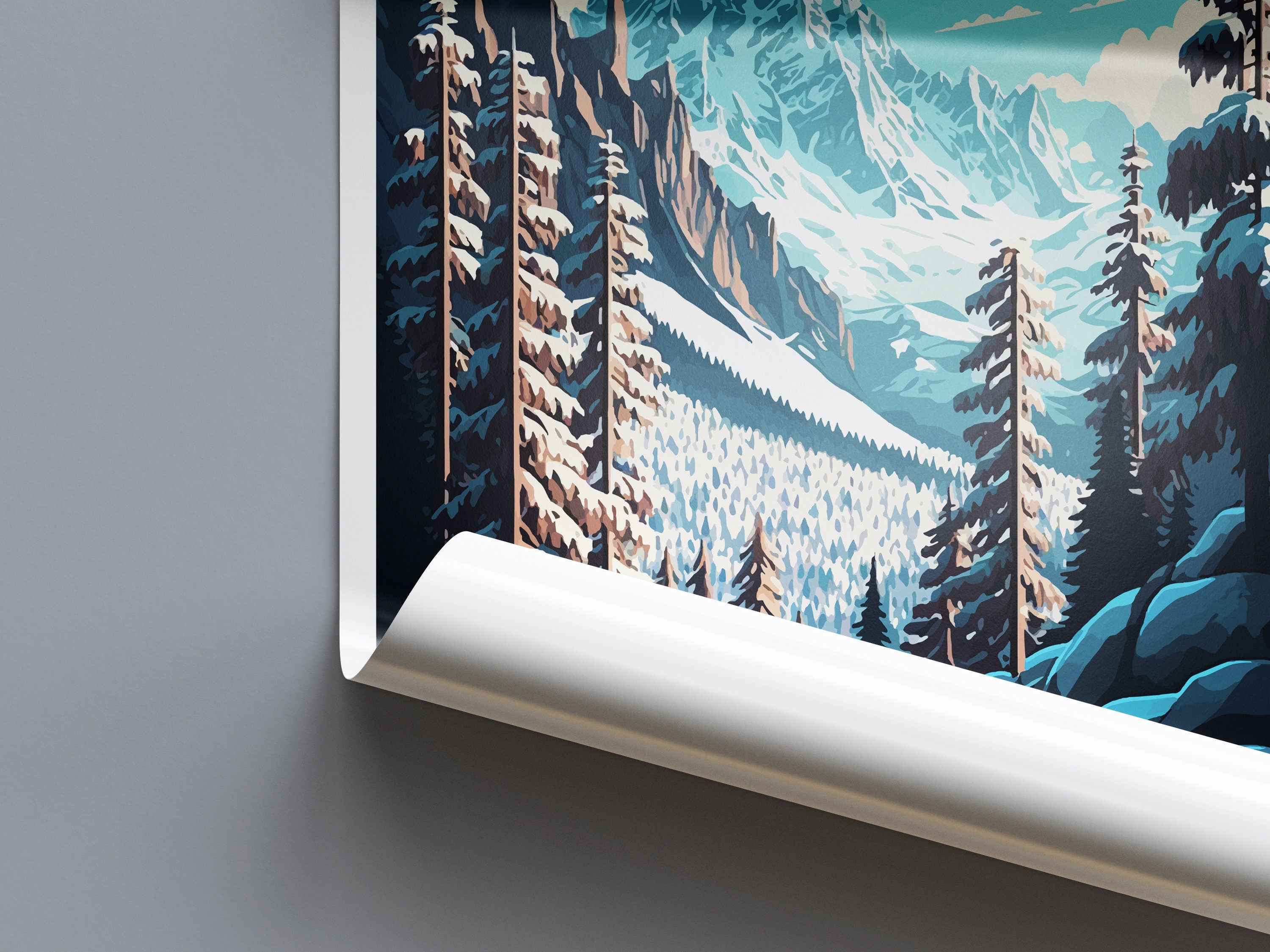 Chamonix Travel Print