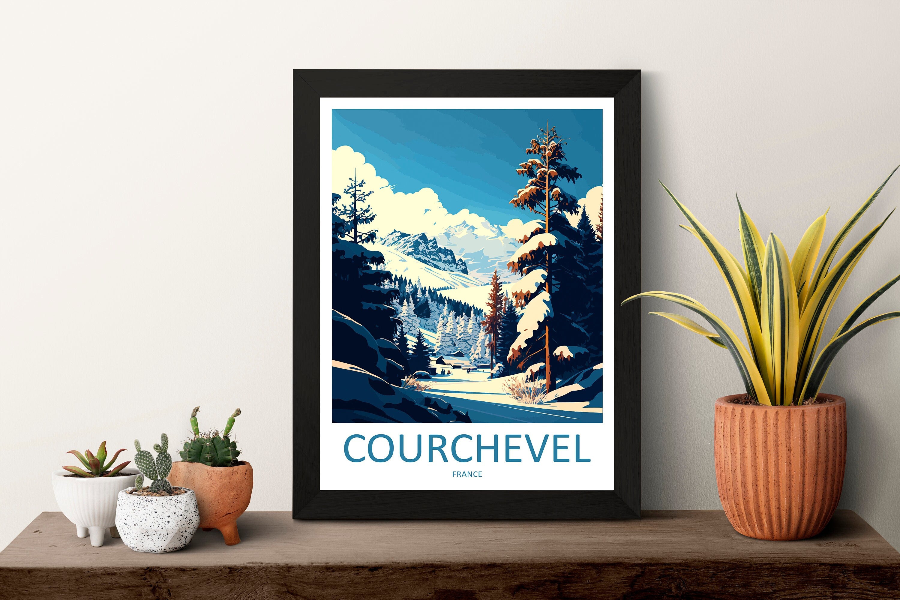 Courchevel Travel Print