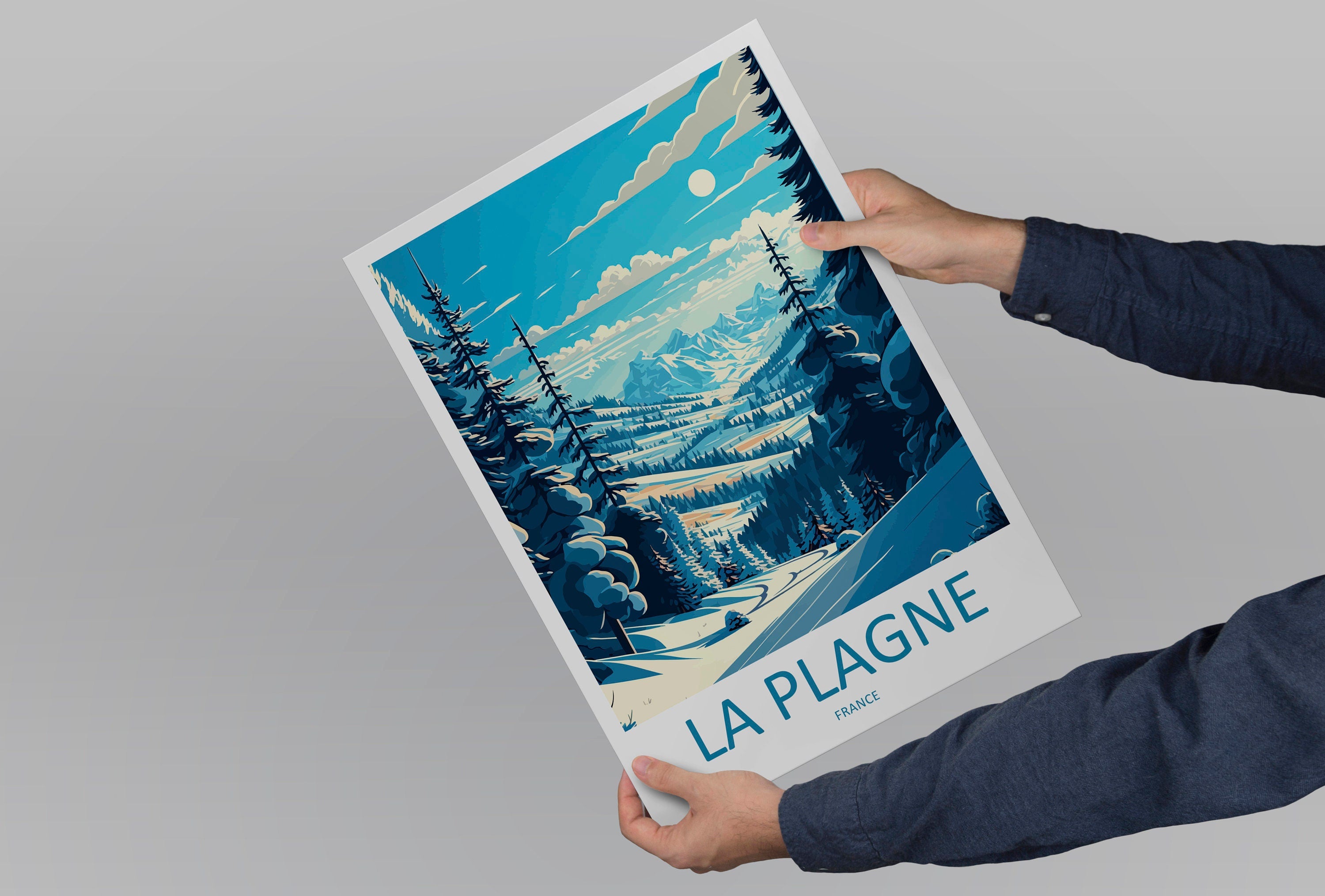 La Plagne Travel Print