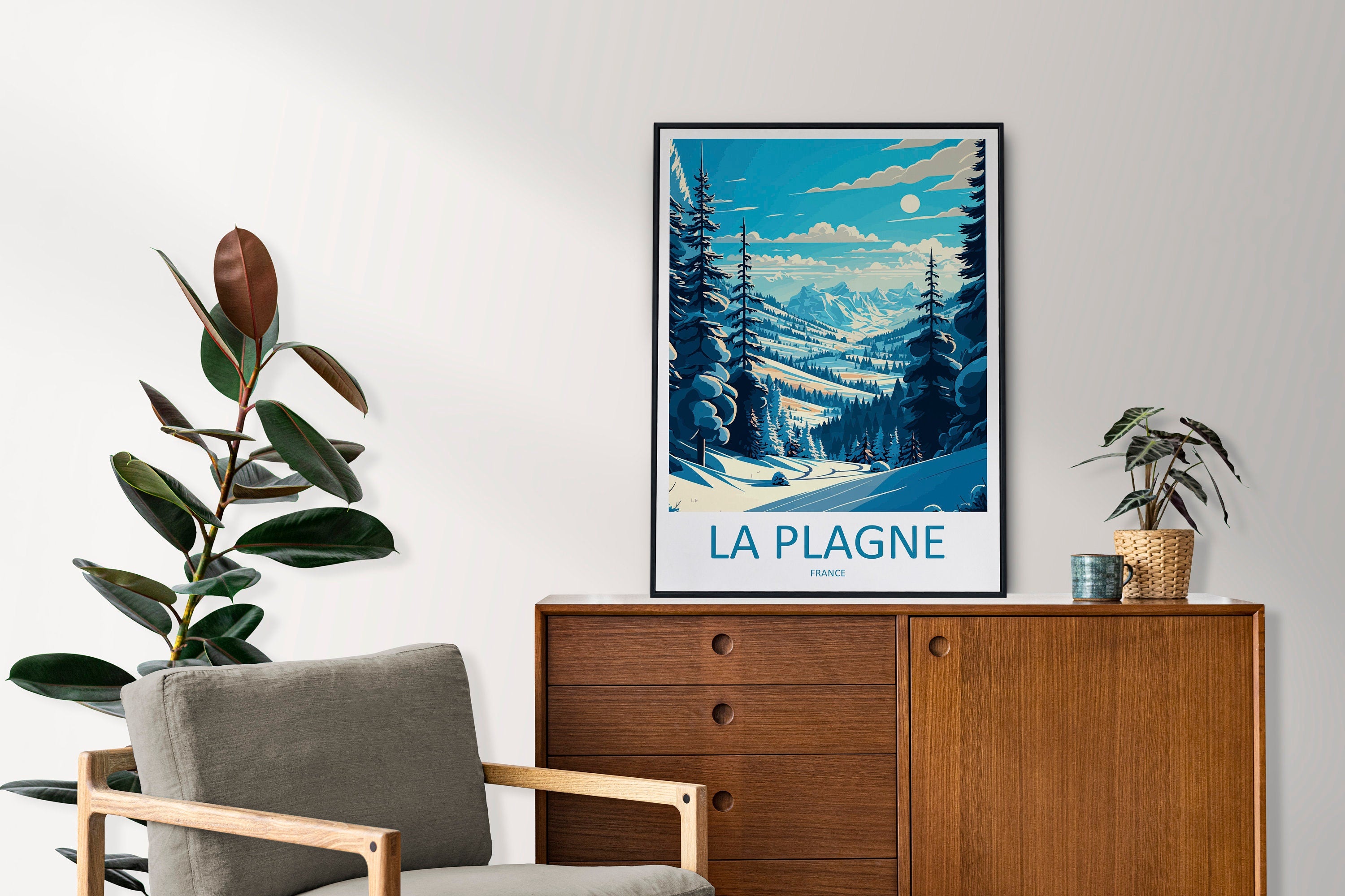 La Plagne Travel Print