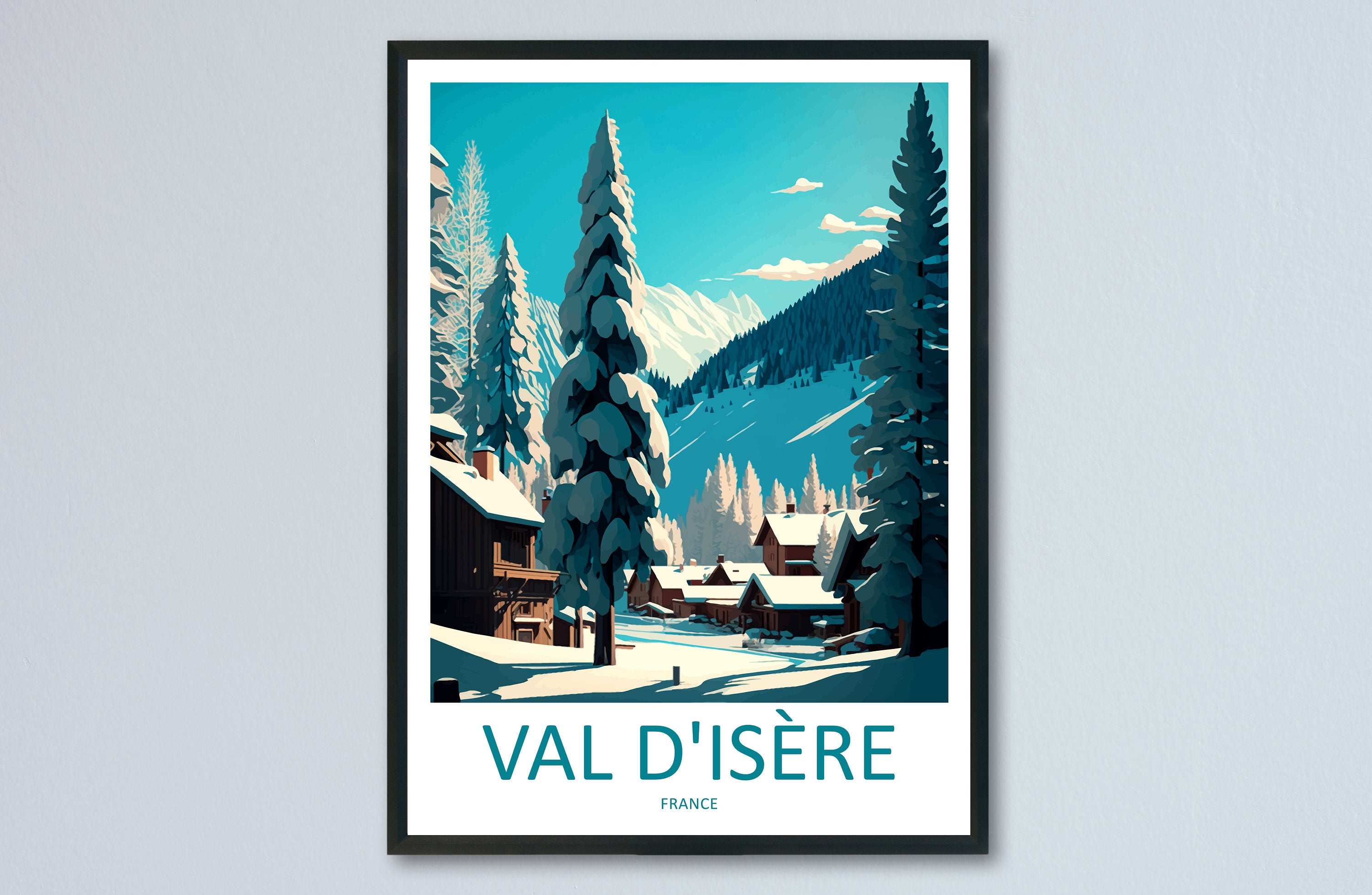 Val d'isere Travel Print