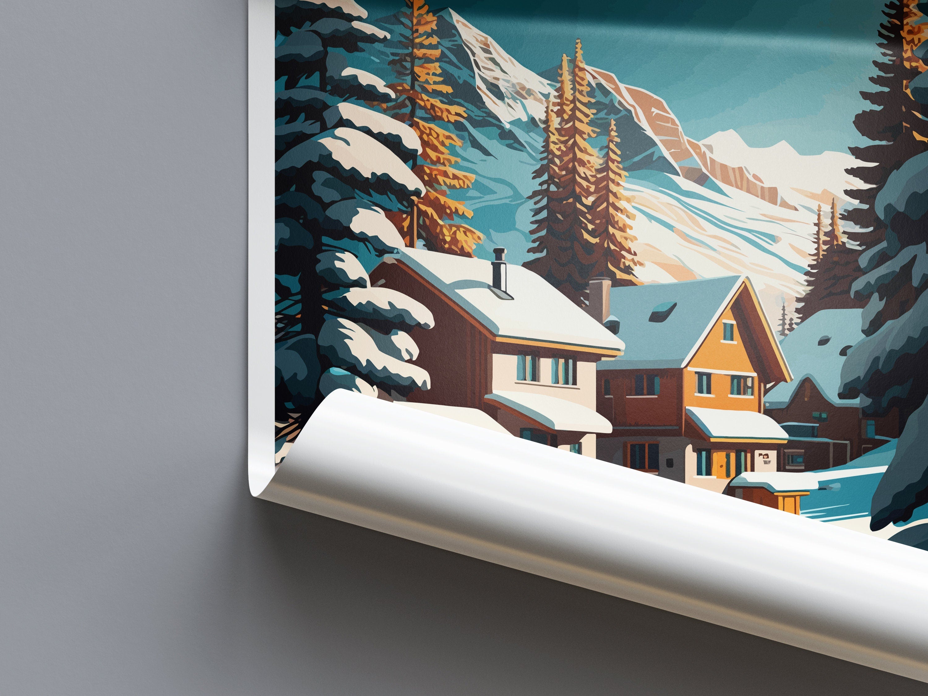 Val Thorens Travel Print