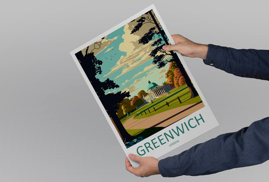 Greenwich Park Travel Print Greenwich Park Home Décor Greenwich Park Art Print Greenwich Park Wall Print Greenwich Park Gift For London Art