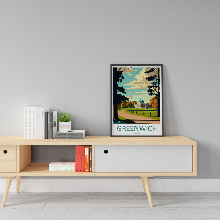 Greenwich Park Travel Print Greenwich Park Home Décor Greenwich Park Art Print Greenwich Park Wall Print Greenwich Park Gift For London Art