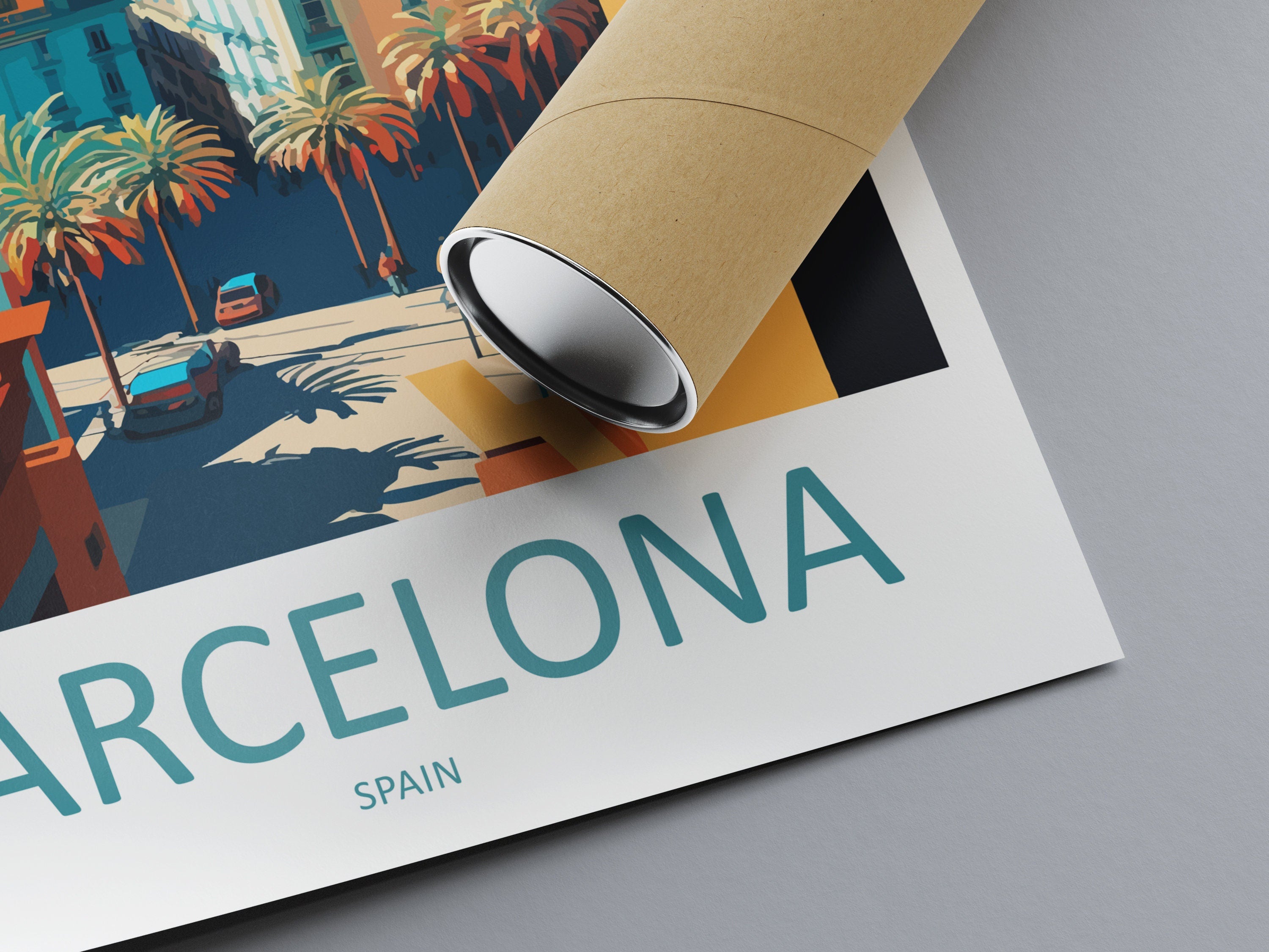 Barcelona Travel Print