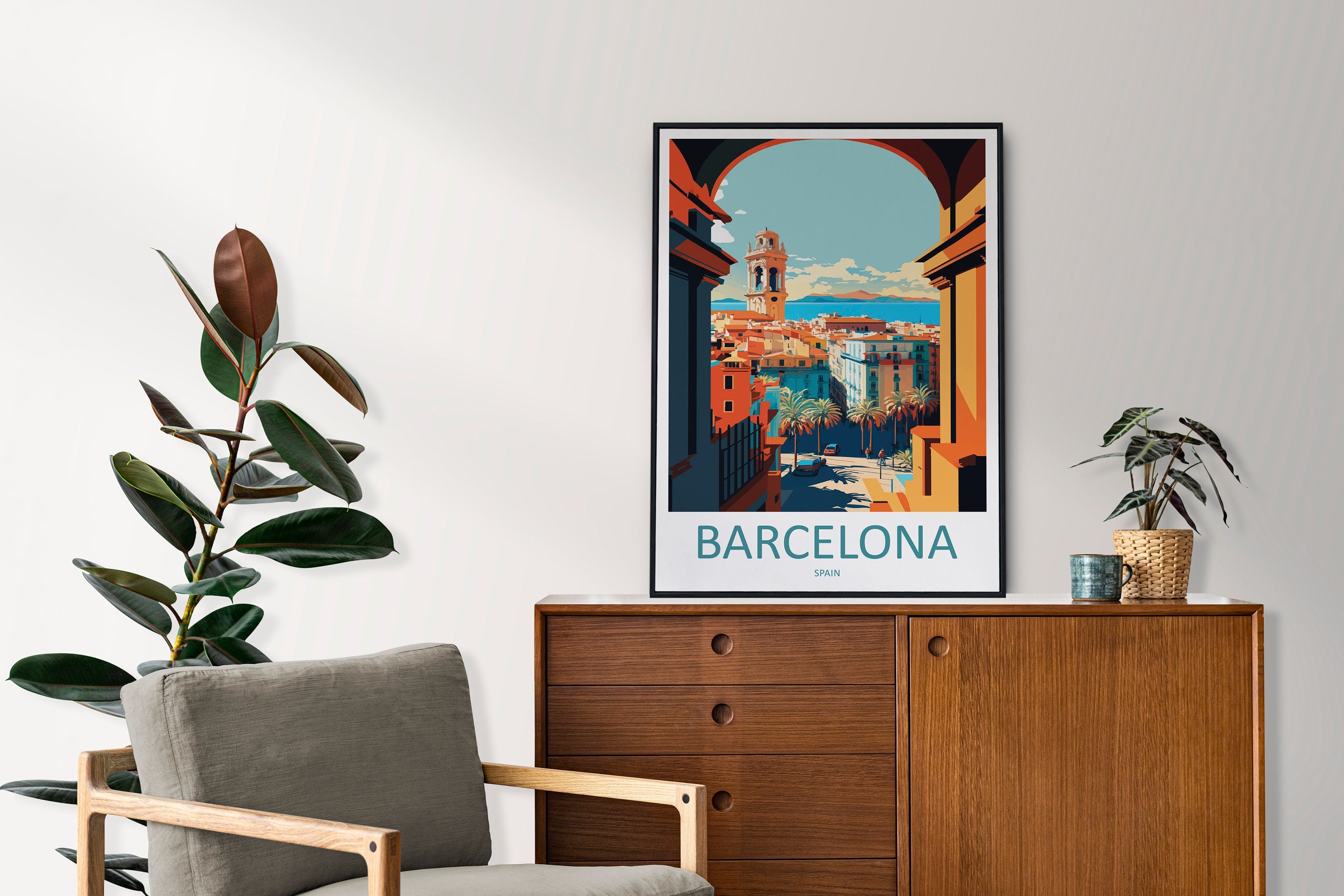 Barcelona Travel Print