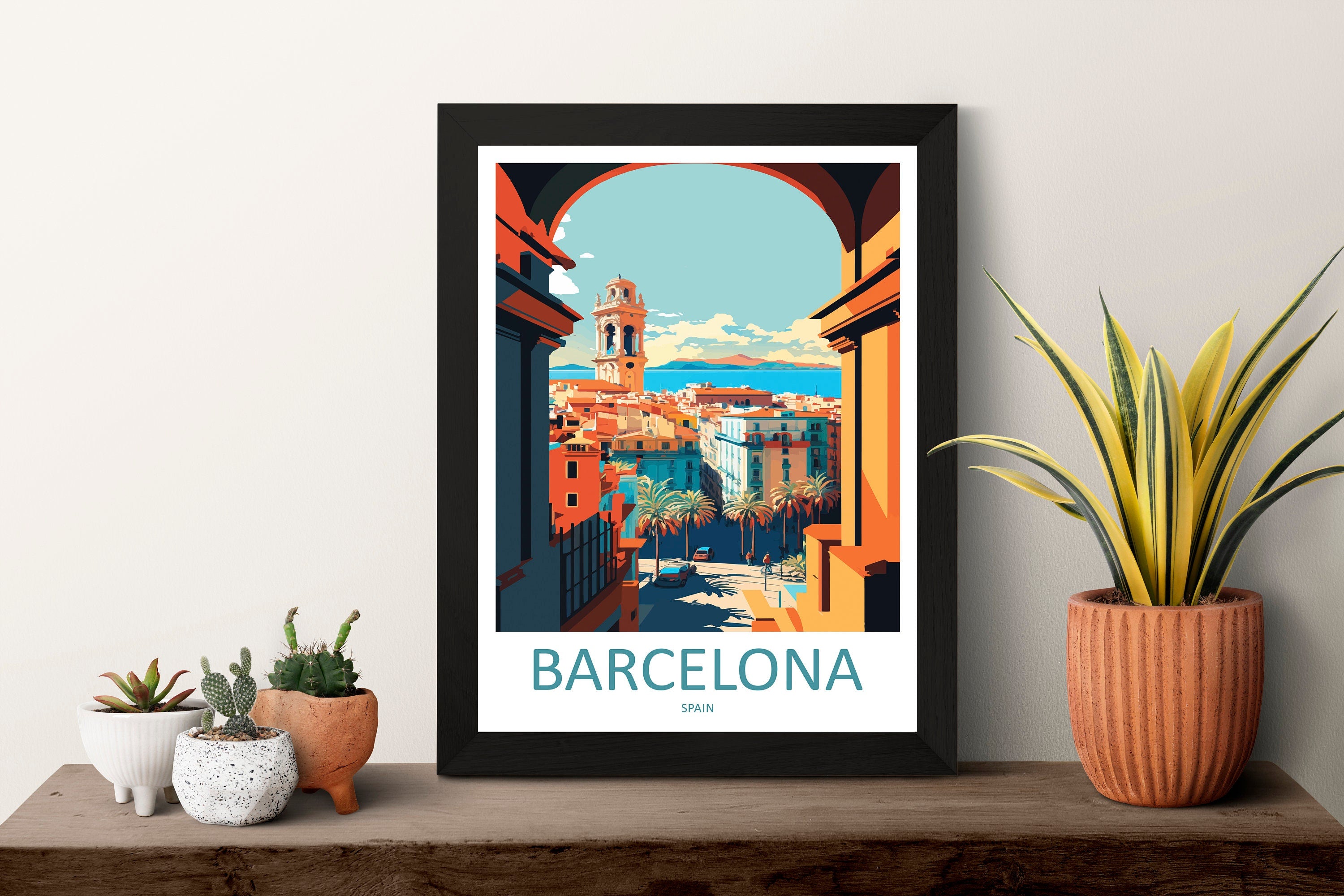 Barcelona Travel Print