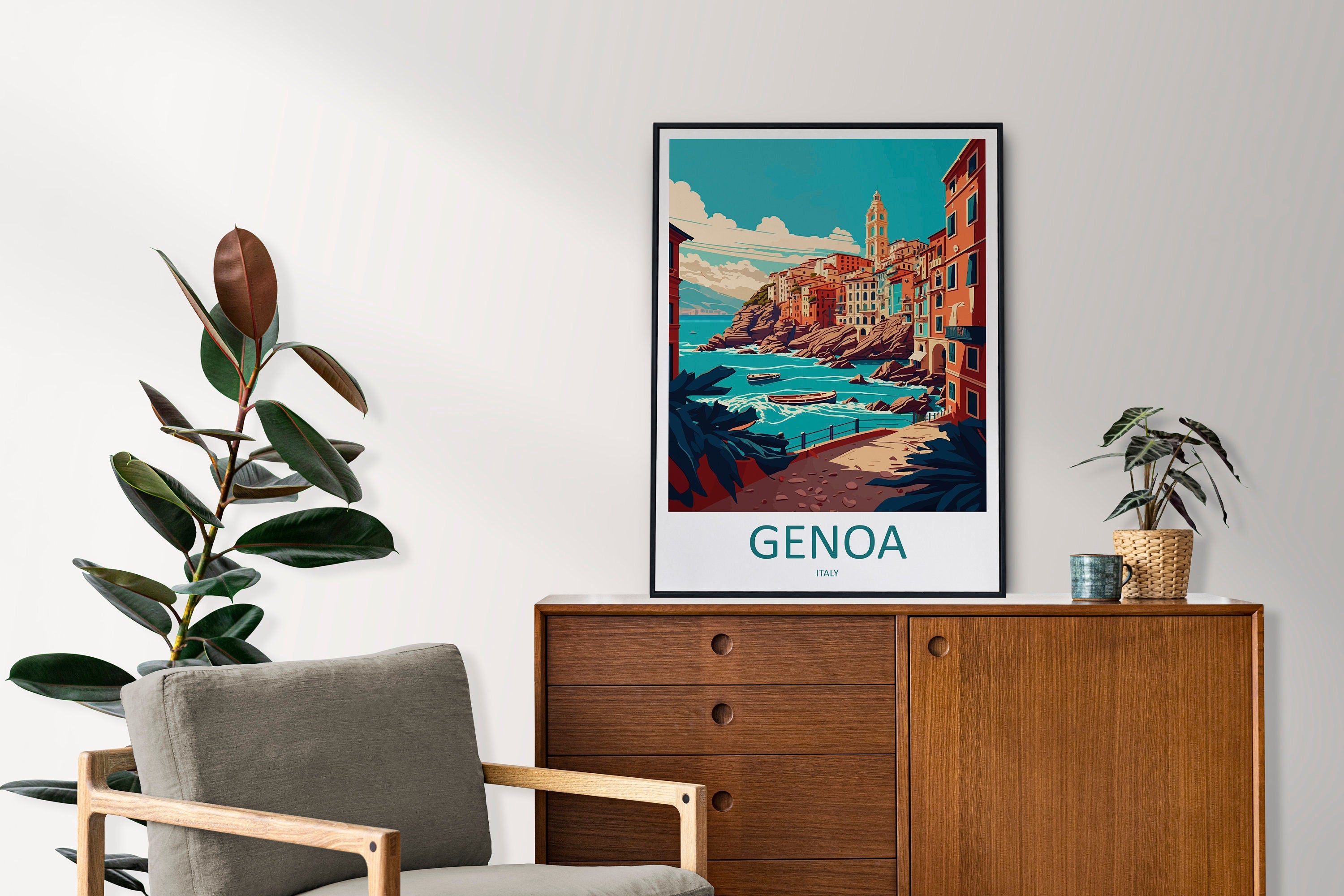 Genoa Travel Print