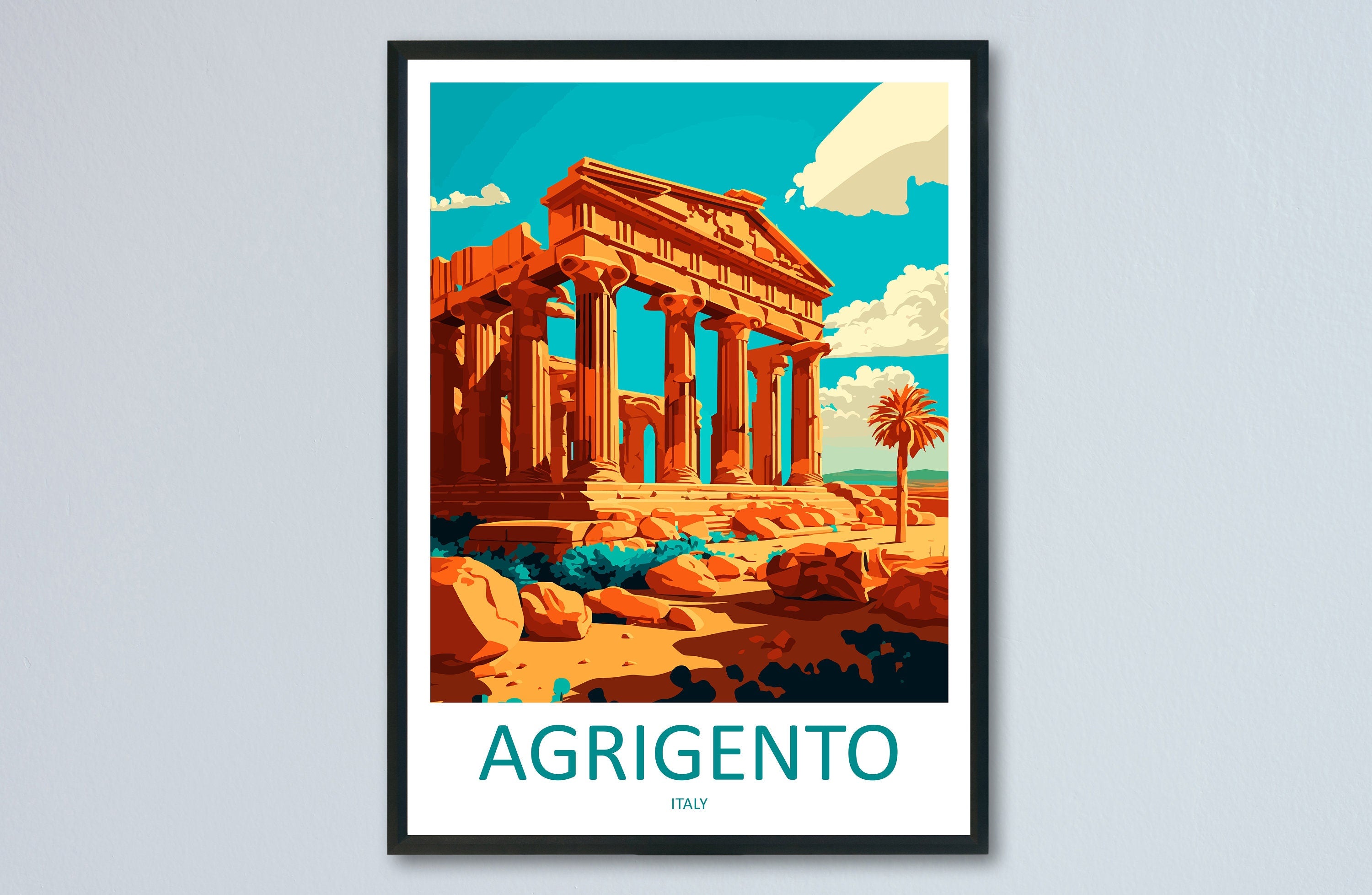 Agrigento Travel Print