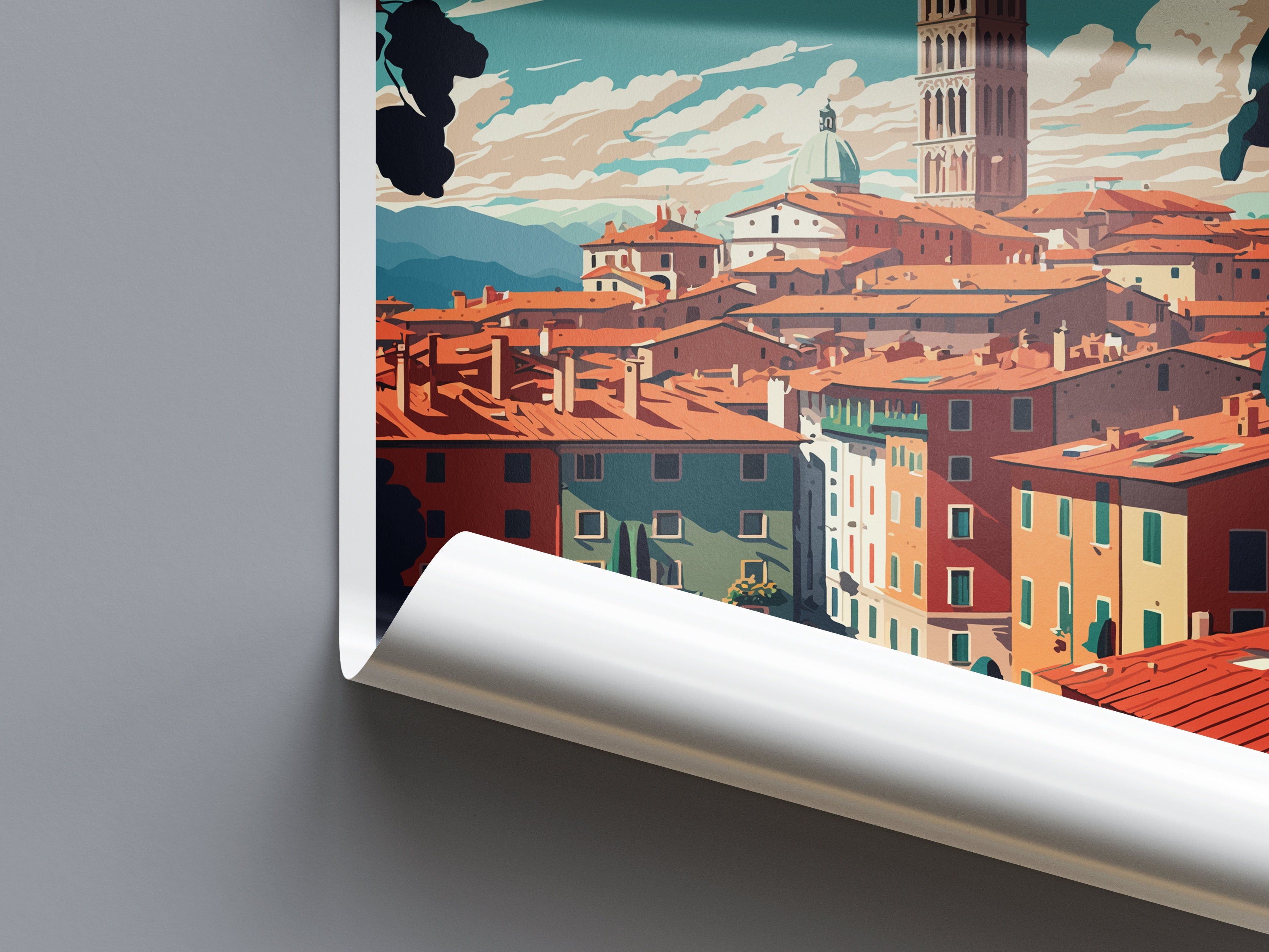 Lucca Travel Print