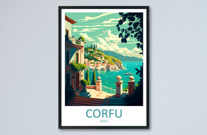 Corfu Travel Print