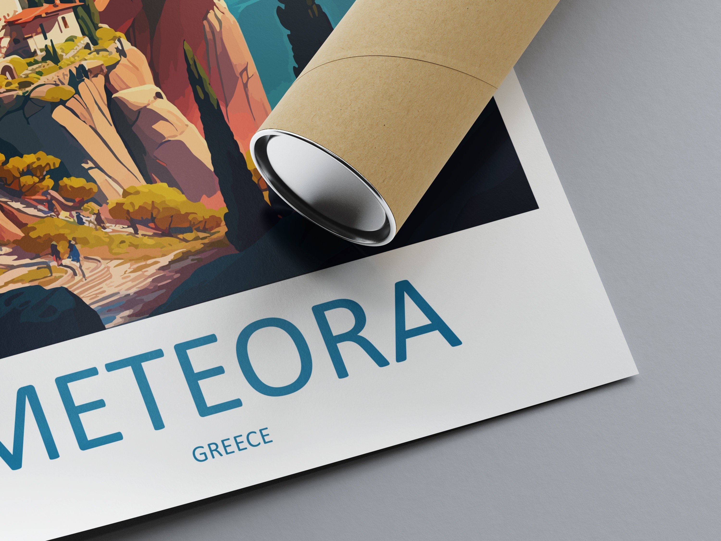 Meteora Travel Print